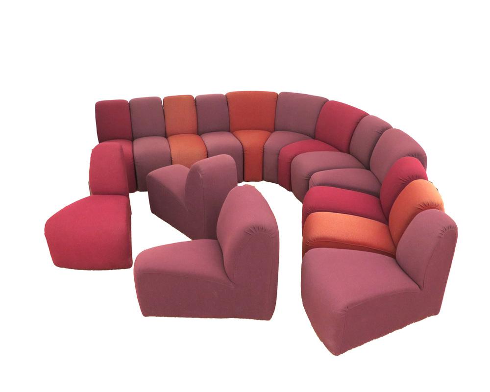 Mississippi Lounge Sofa by the Artifort Group for Artifort, 1970s, Set of 15
