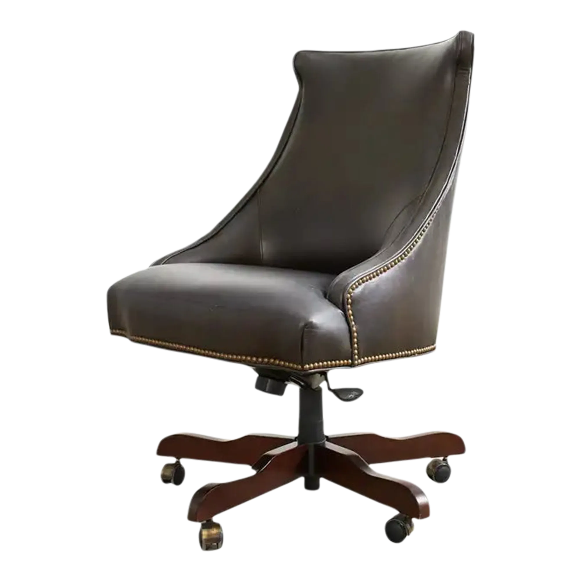Regency Style Leather Executive Office Chair by Century Chairish