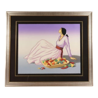 Framed Signed R C Gorman Limited-Edition 57/75 Lithograph 