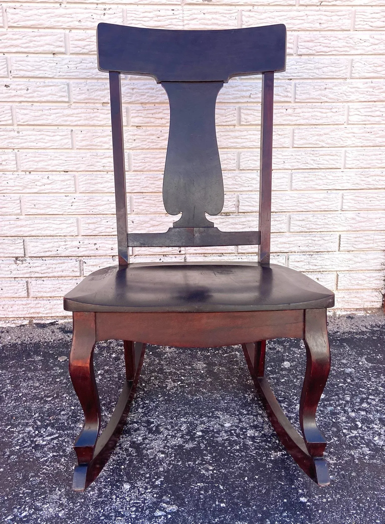 Vintage Queen Anne Style Youth Rocker by Wisconsin Chair Company