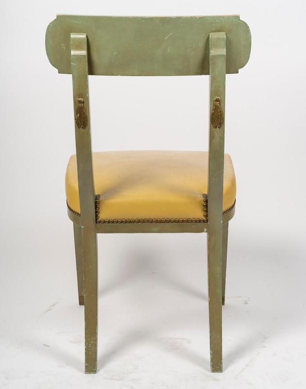 Chairs in Painted and Gilded Wood, Set of 4
