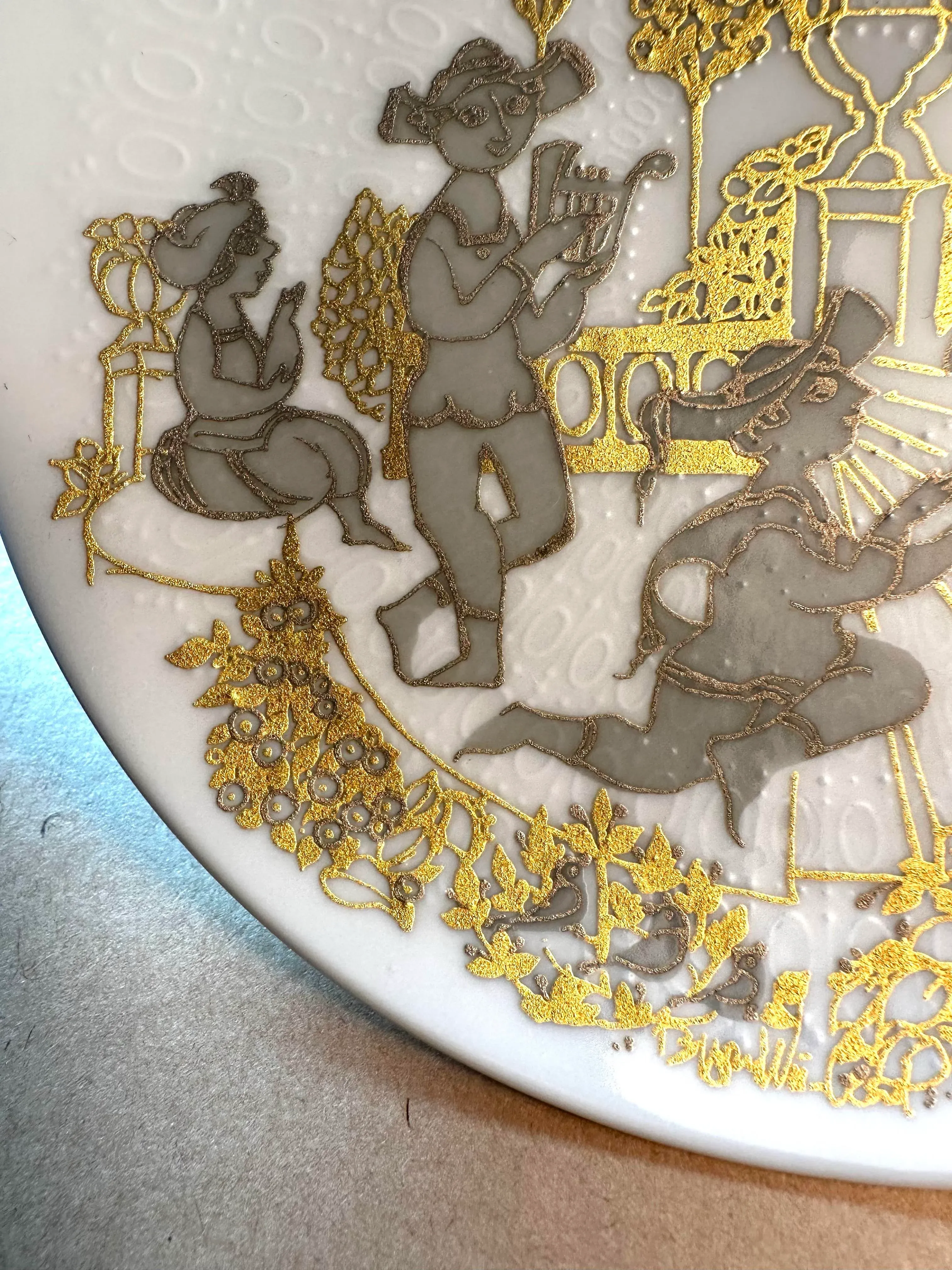 Rosenthal Wall Plate プレート 飾り皿 12枚セット Late 20th Century Rosenthal Bjorn Wiinblad Classic Rose Serenade