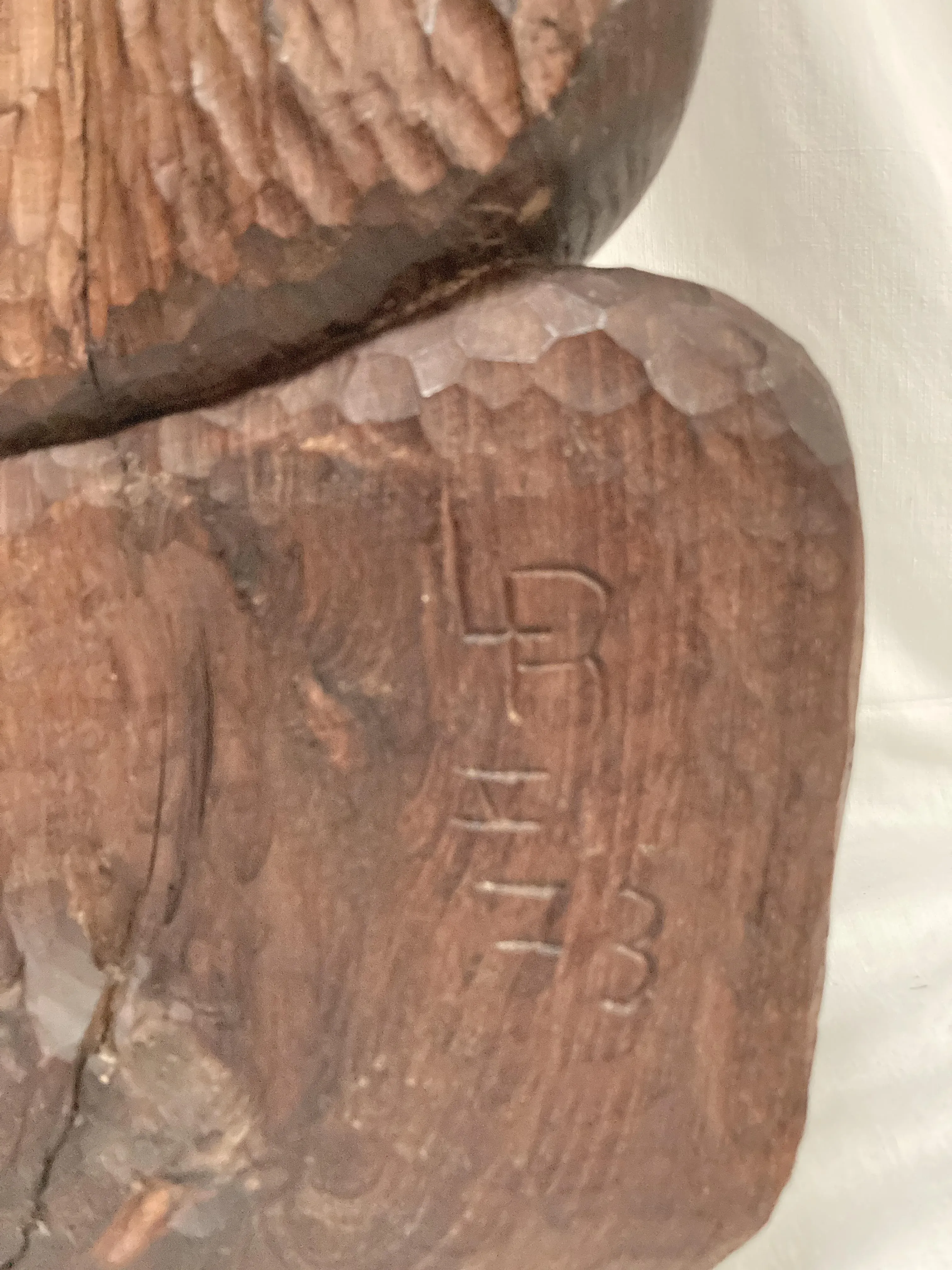 Face Sculpture, 1973, Wood