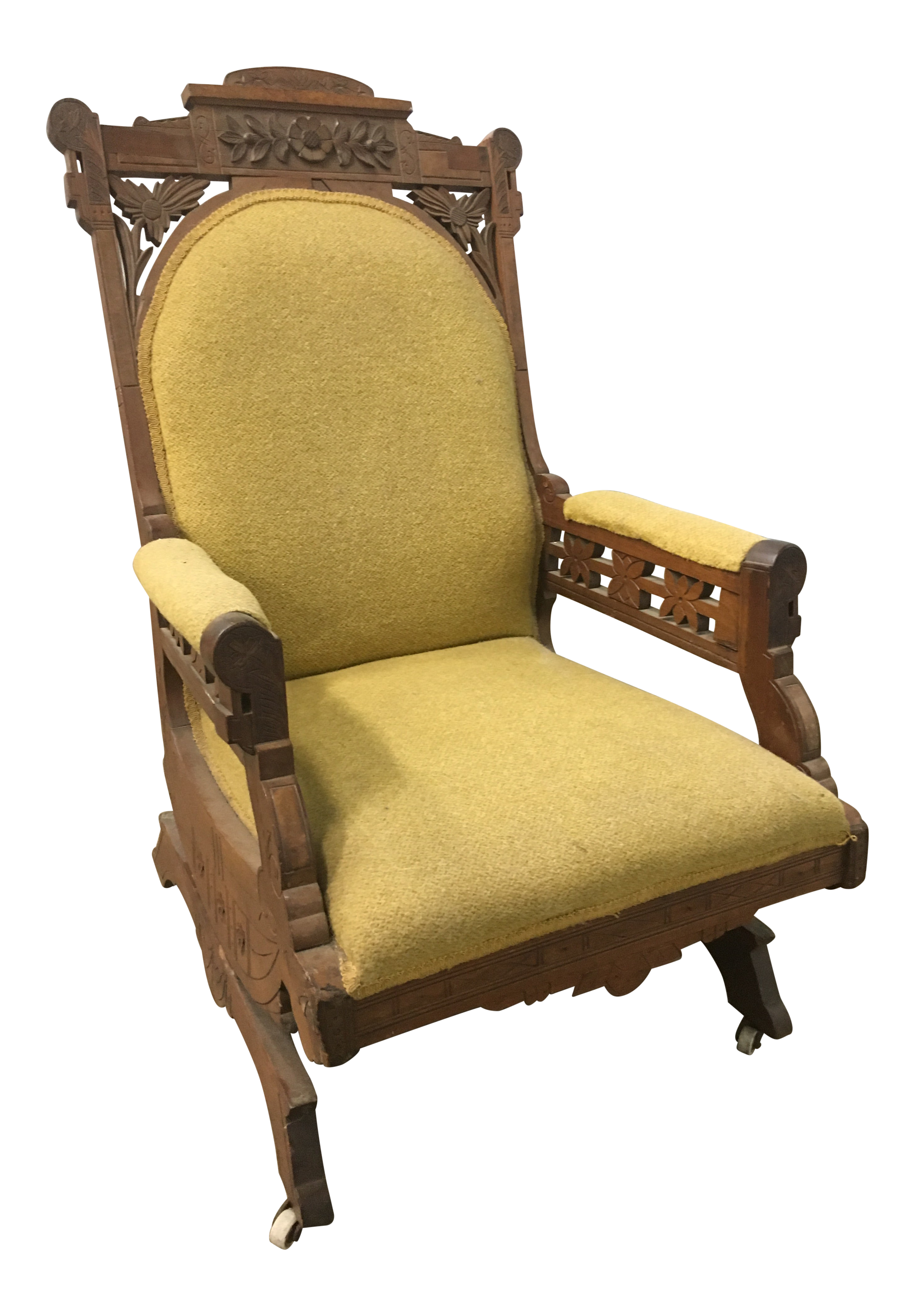 antique glider chair