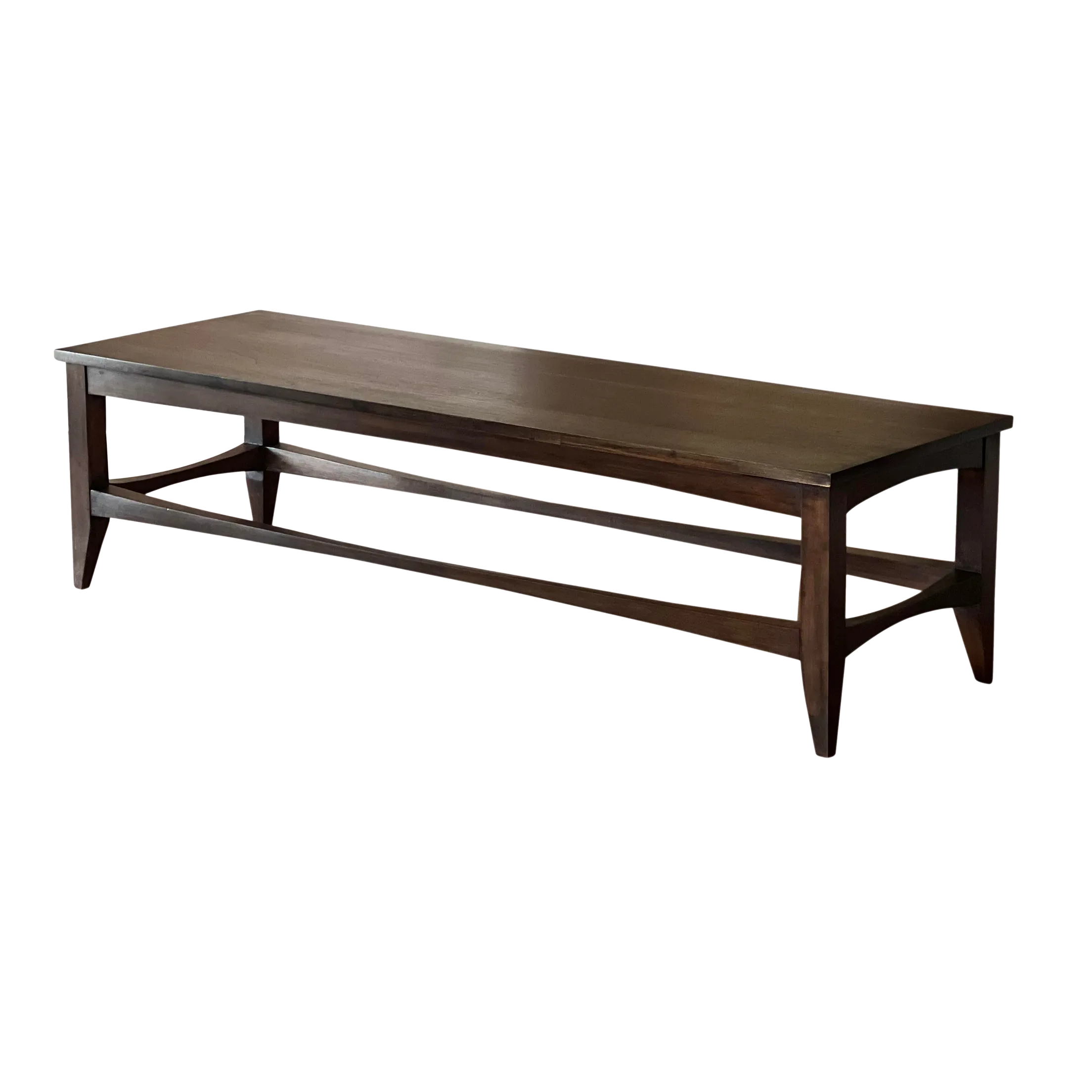 1960s Vintage Mid Century Modern Walnut Coffee Table Refinished