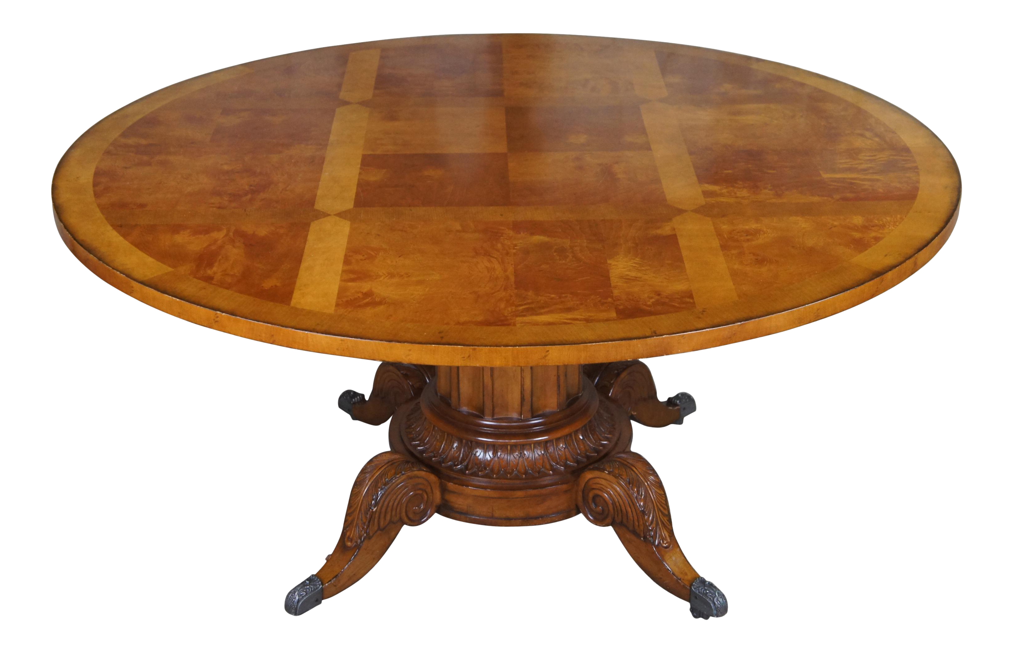 Late 20th Century Century Furniture Maple Norfolk Round Pedestal Dining Table Chairish Late 20th Century Century Furniture Maple Norfolk Round Pedestal Dining Table Chairish