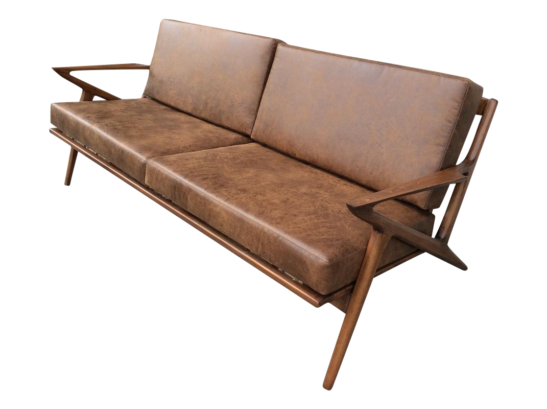 Mid Century Style Z Sofa | Chairish