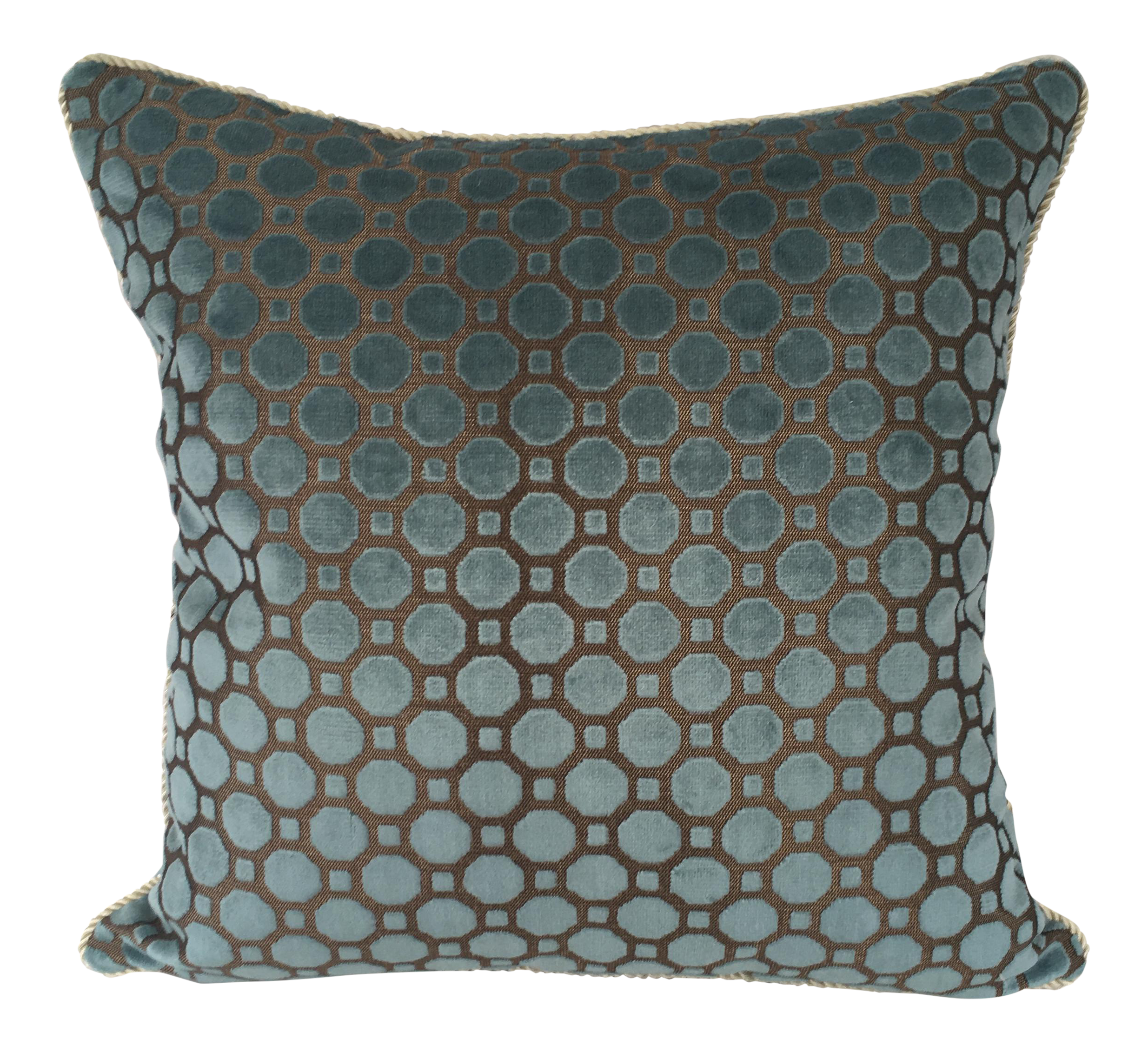 Robert Allen Velvet Geo Pillow Cover Chairish