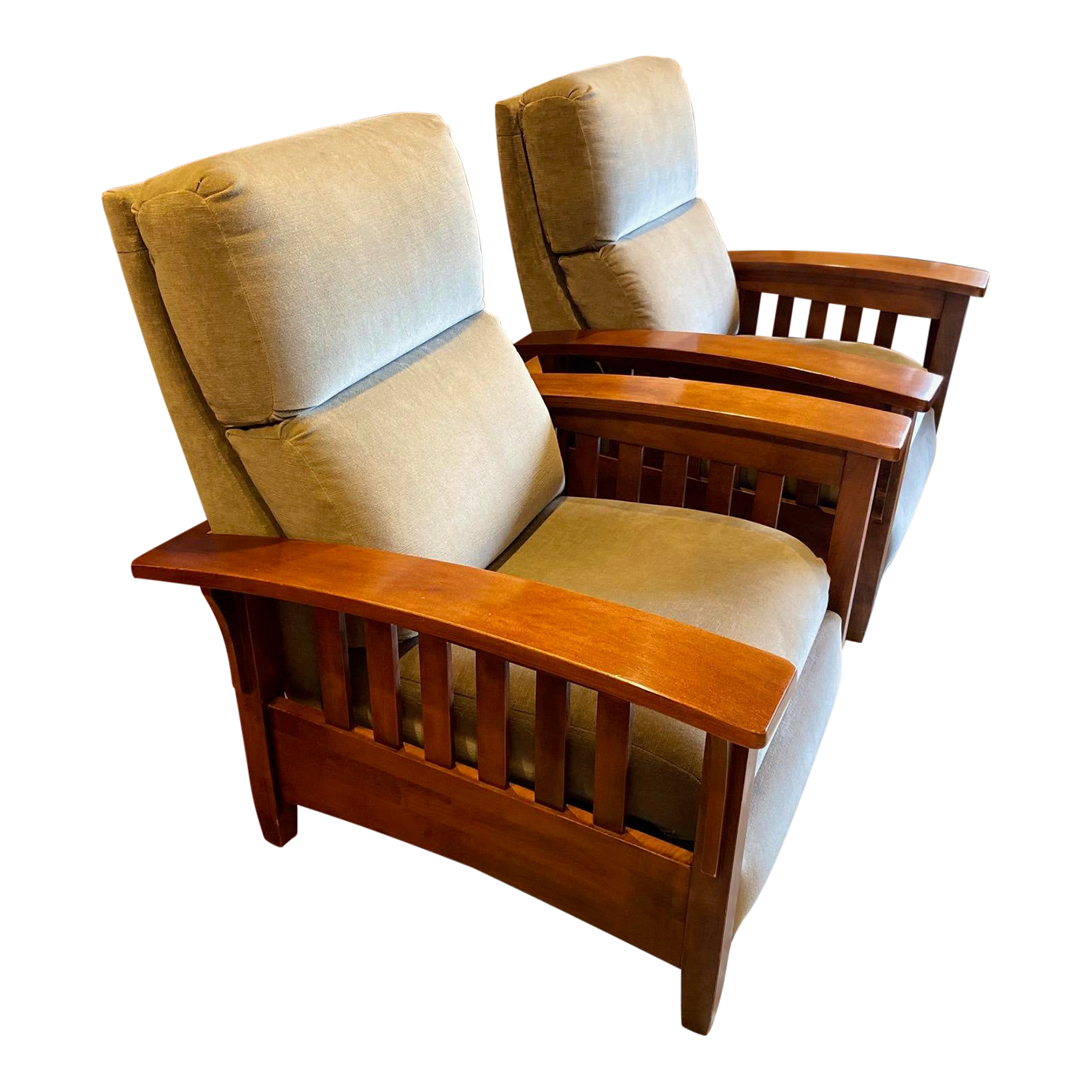 Ethan Allen Mission Style Recliners Set of 2