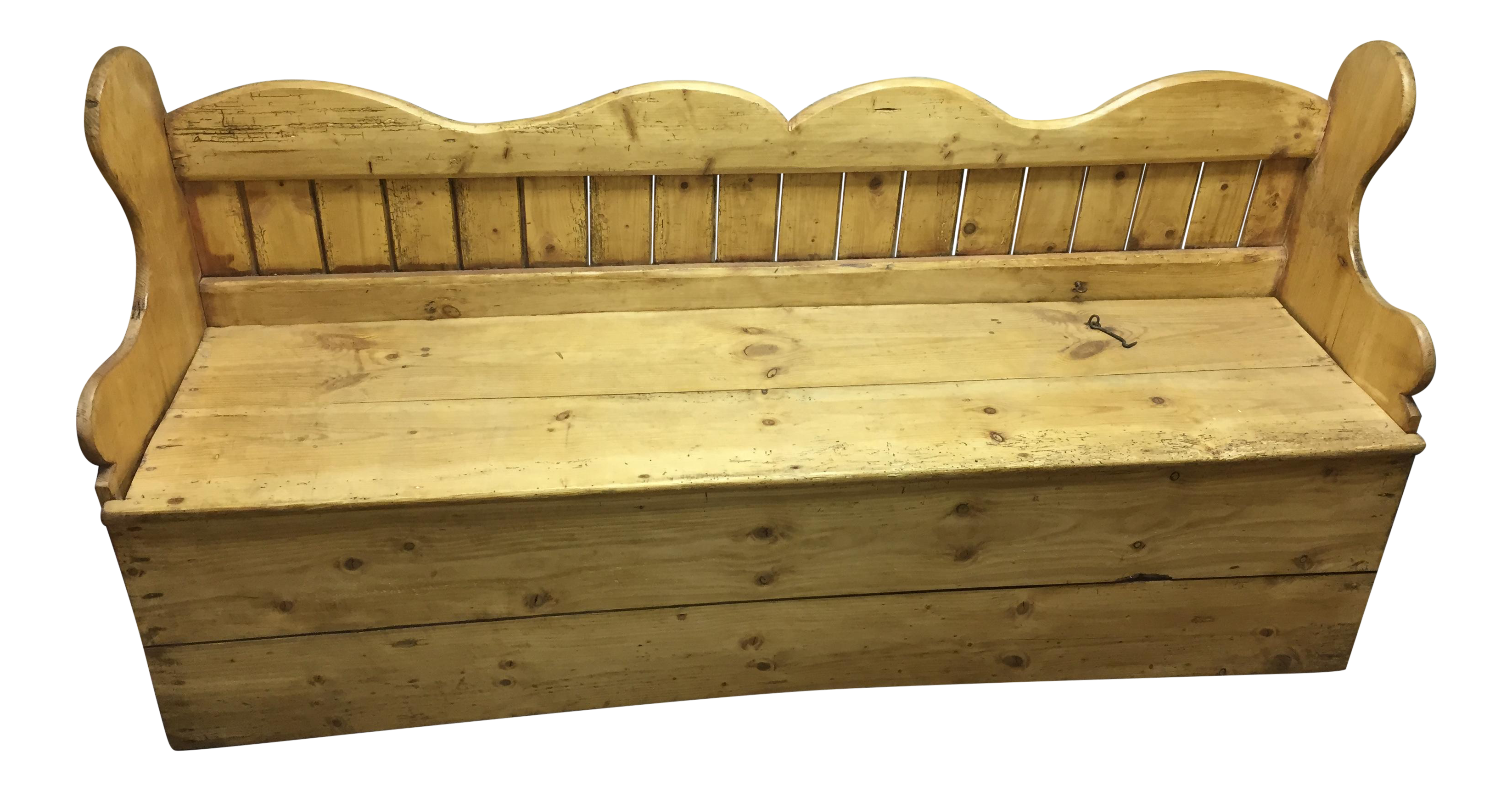 Antique Pine Porter Storage Bench Chairish
