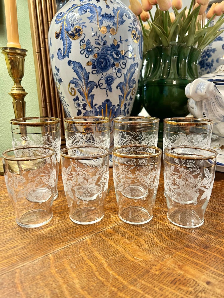 1947 Vintage Bartlett Collins Glassware “Decoration 806” Grapes 