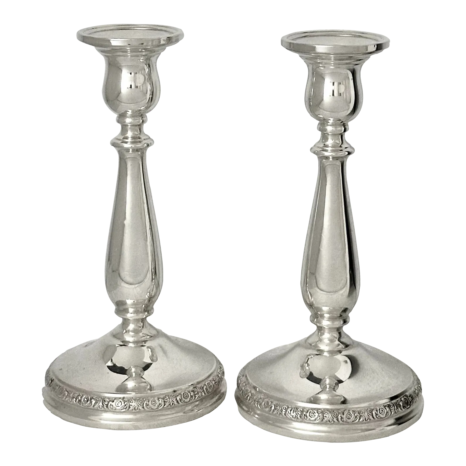 Mid 20th Century Sterling Silver Prelude Vintage Candlesticks