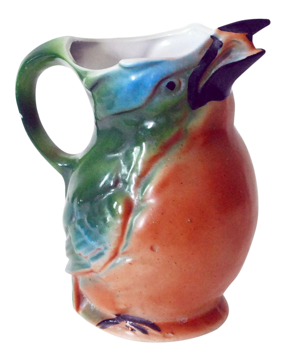 1940s German Art Pottery Bird Pitcher Chairish
