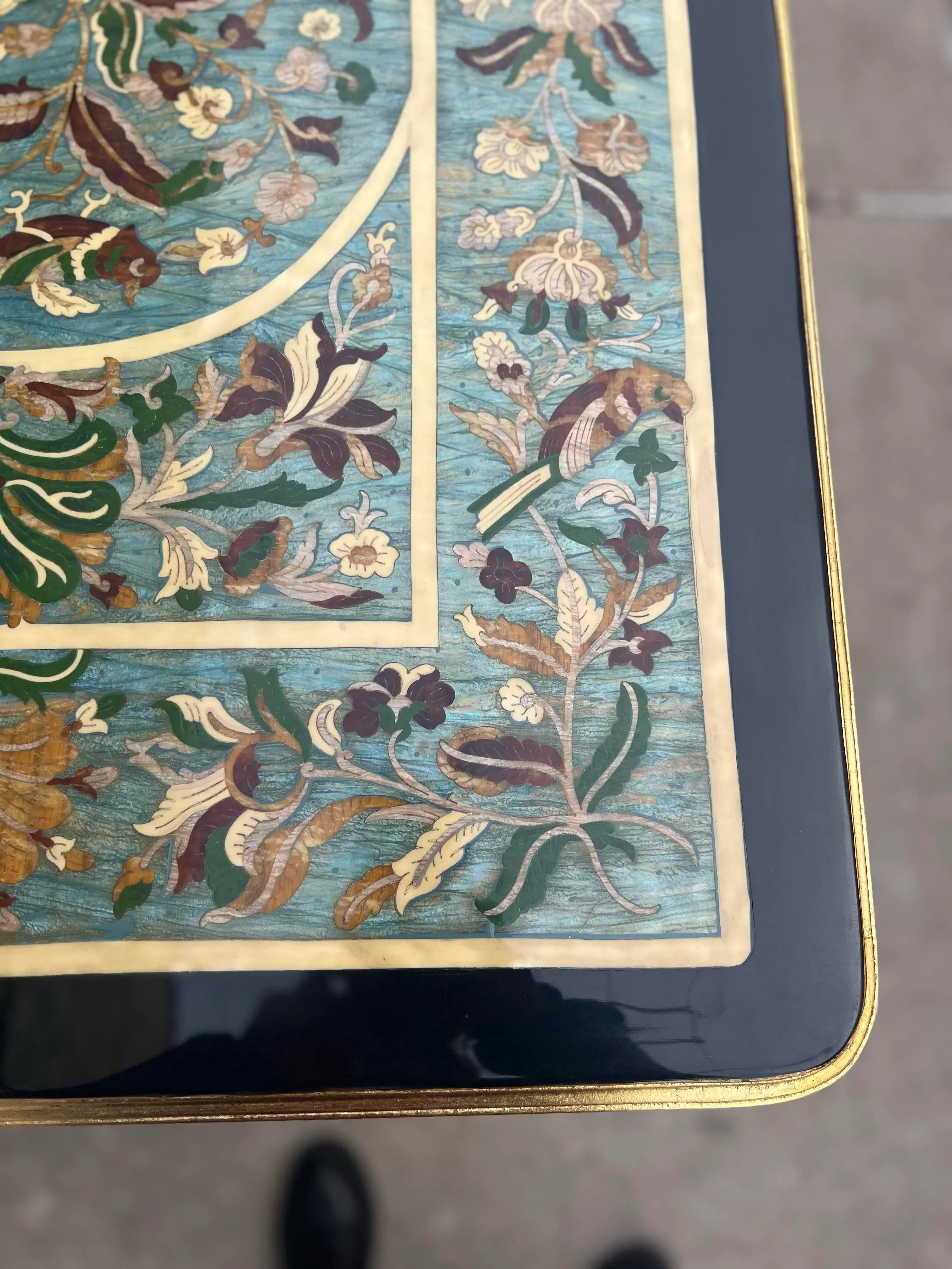 1960s Neoclassical Style Italian Scagliola Table | Chairish