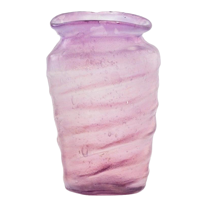 Contemporary HandBlown Purple Glass Vase Chairish
