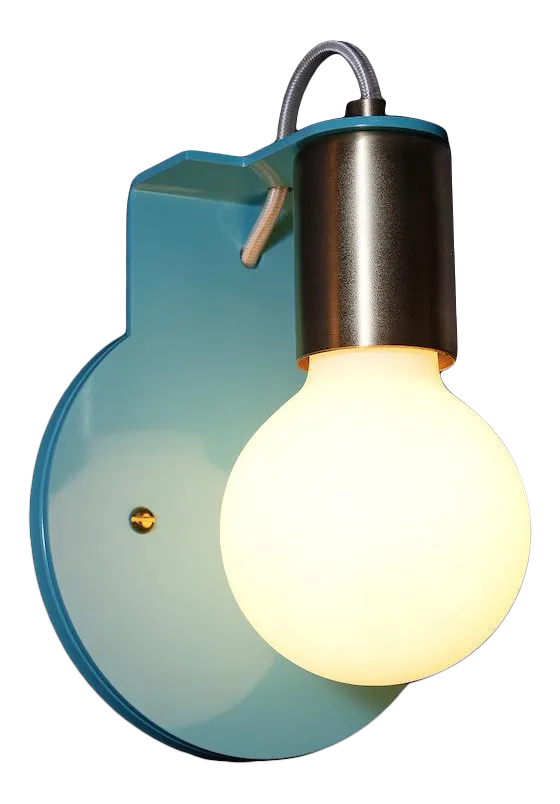 Naked Astronaut Sconce in Janet Blue by John Beck Paper & Steel Chairish