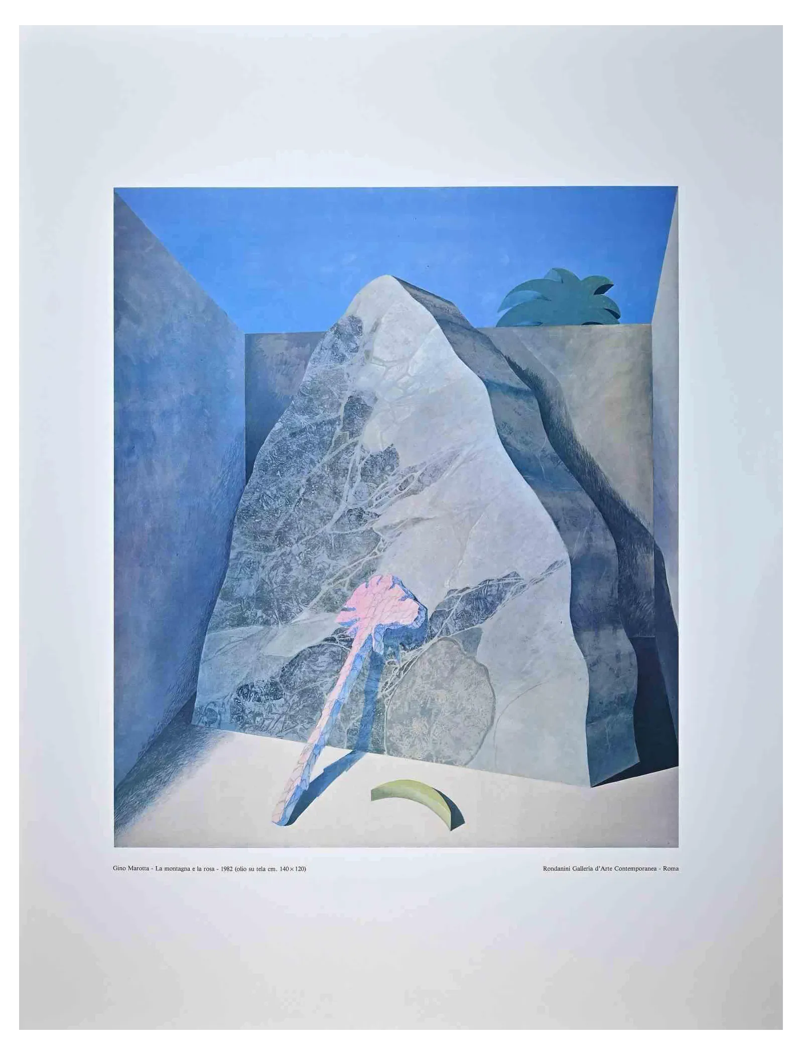 After Gino Marotta, The Mountain and the Rose, Vintage Poster, 1982