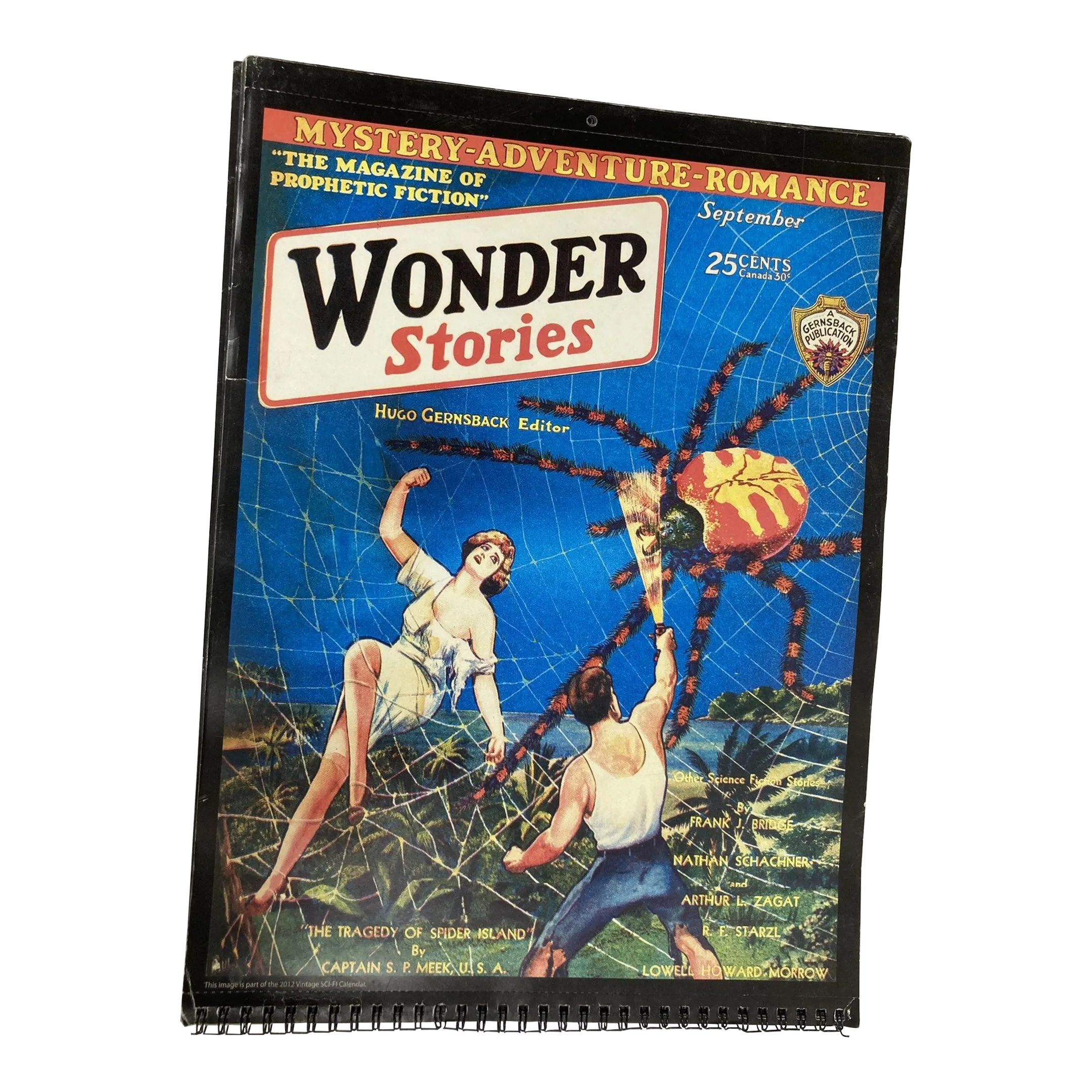 Wonder Stories Calendar 1930's Covers by Gernsback-Frank R