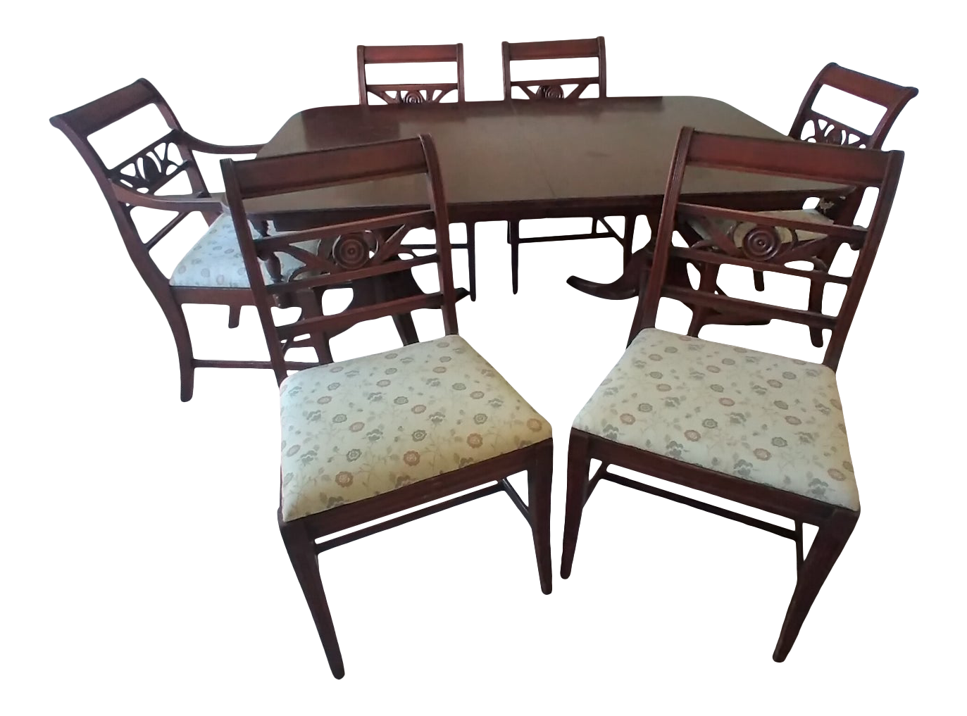 1950s MidCentury Modern Dining Room Set 7 Pieces Chairish