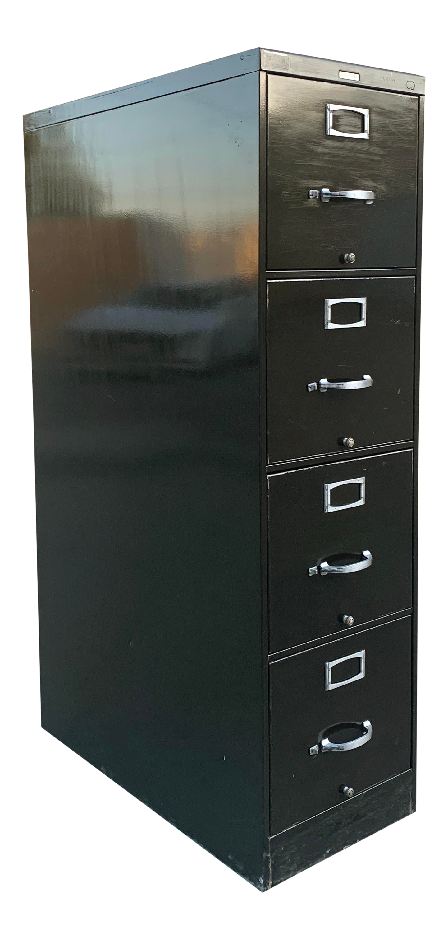 1940s Steelcase File Cabinet With Deco Hardware Chairish