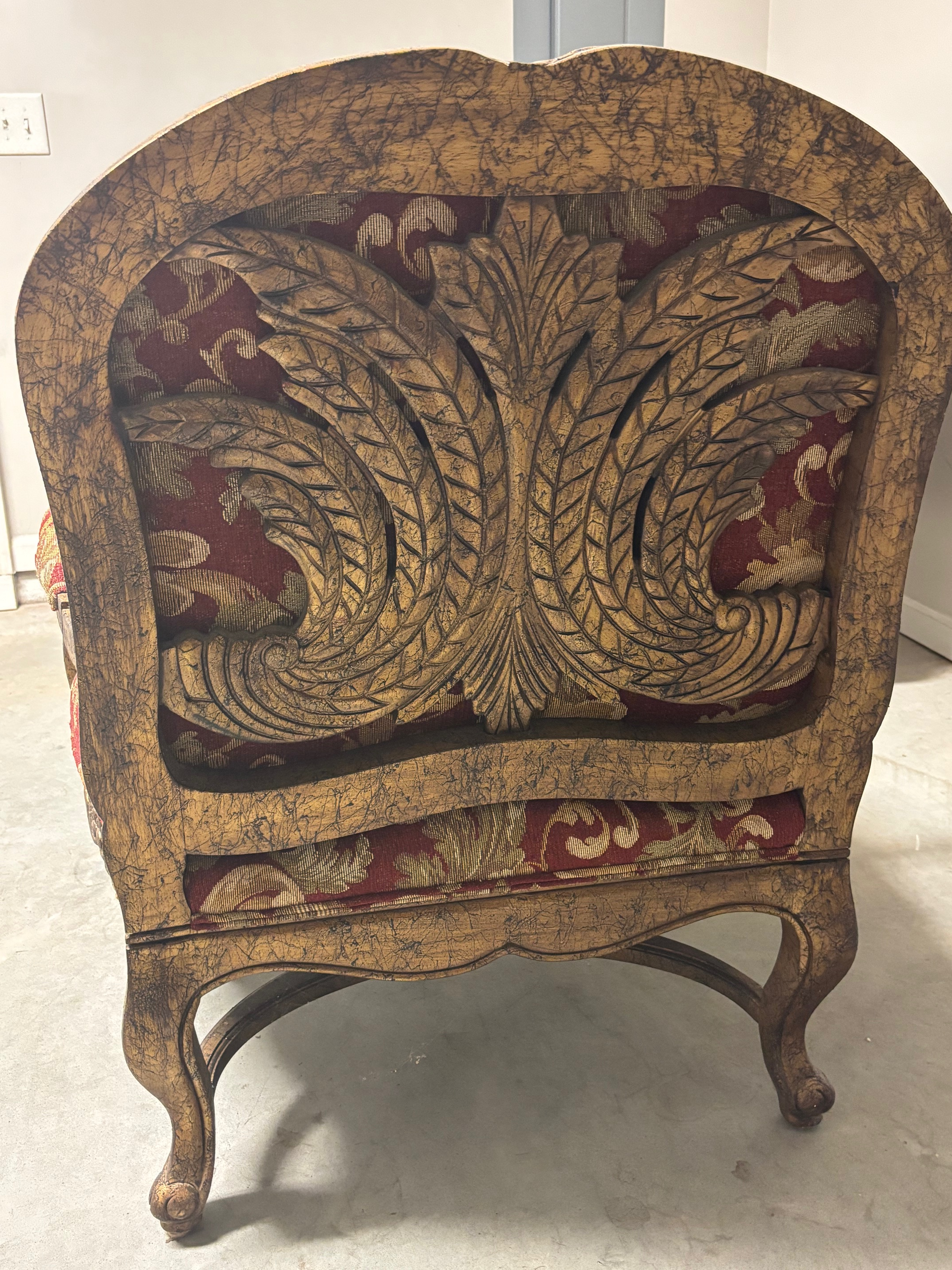 Set of Highland House Carved Upholstered Chairs Chairish