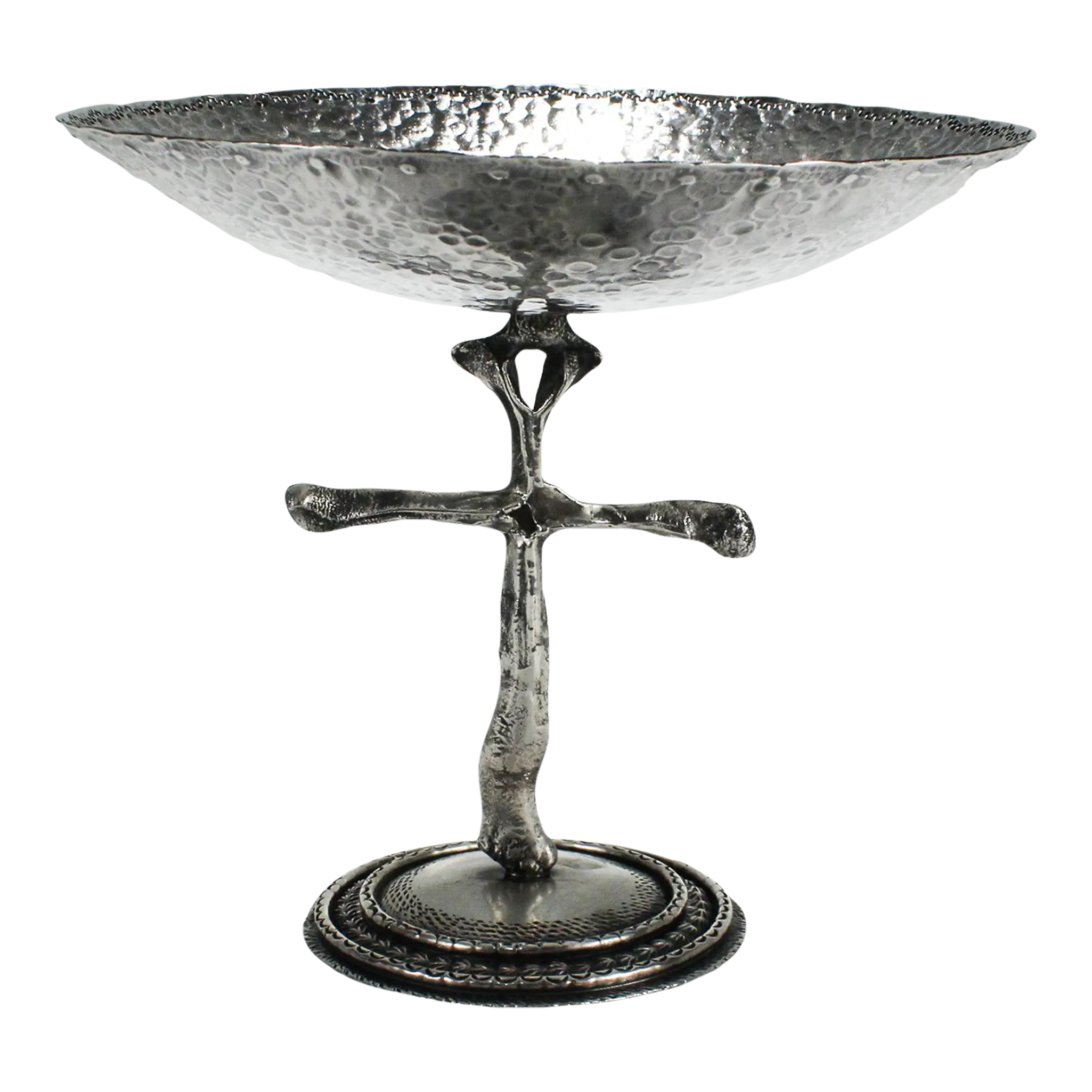 Southwestern Santa Fe Signed Sterling Silver Tazza by Buddy Lee Mossman