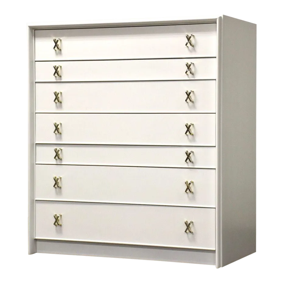 Paul Frankl for Johnson Furniture White Dresser Chairish