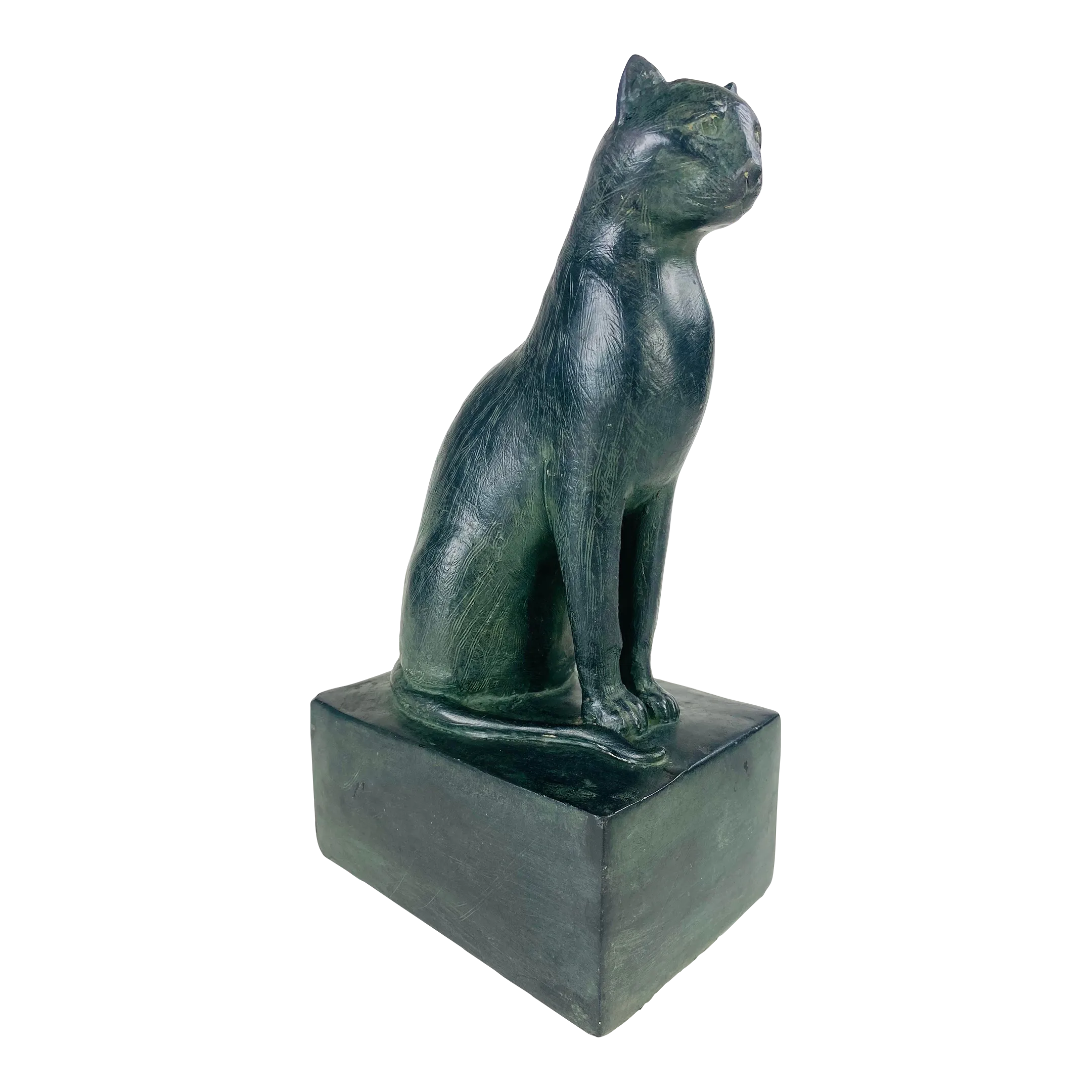 Mid Century Vintage Austin Production Feline Sculpture | Chairish