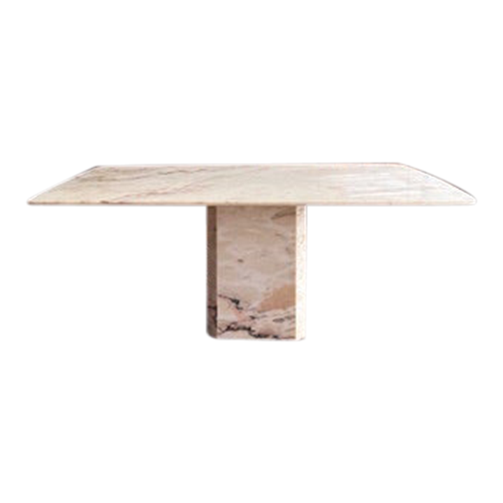 Rose Aurora Pink Marble Dining Table Chairish