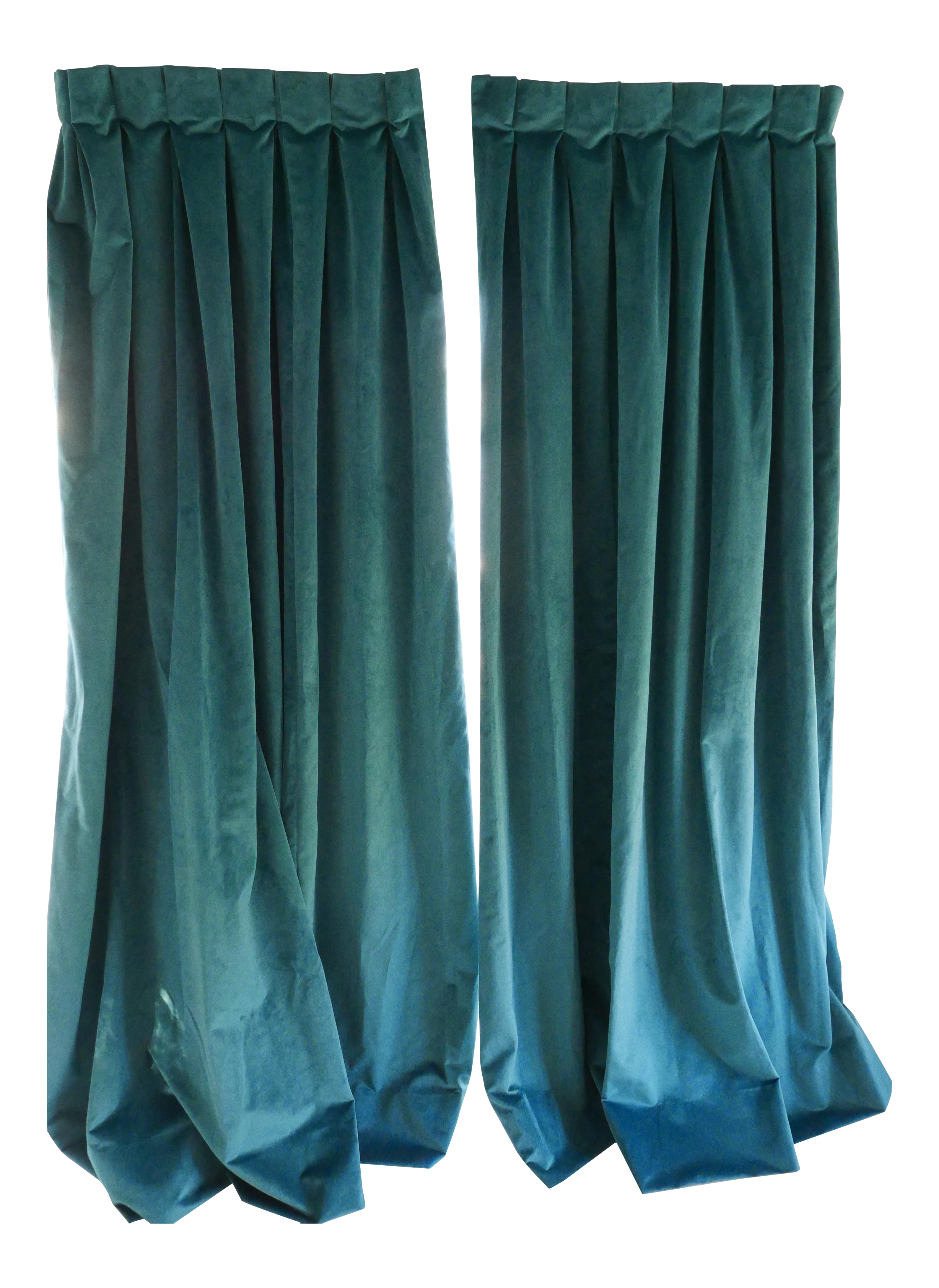 blue and green plaid curtains