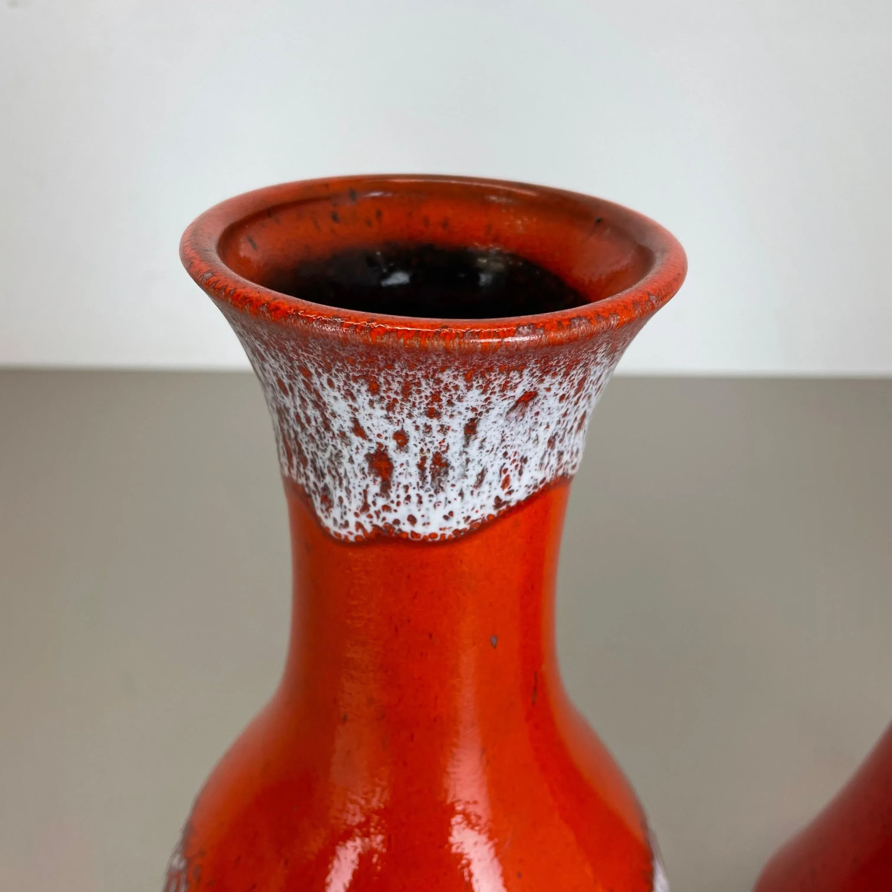 ゆううつ様fat lava JASBA N602-12-14 Jasba N 602 12 14 Vase WGP Mid Century West Germany Fat Lava