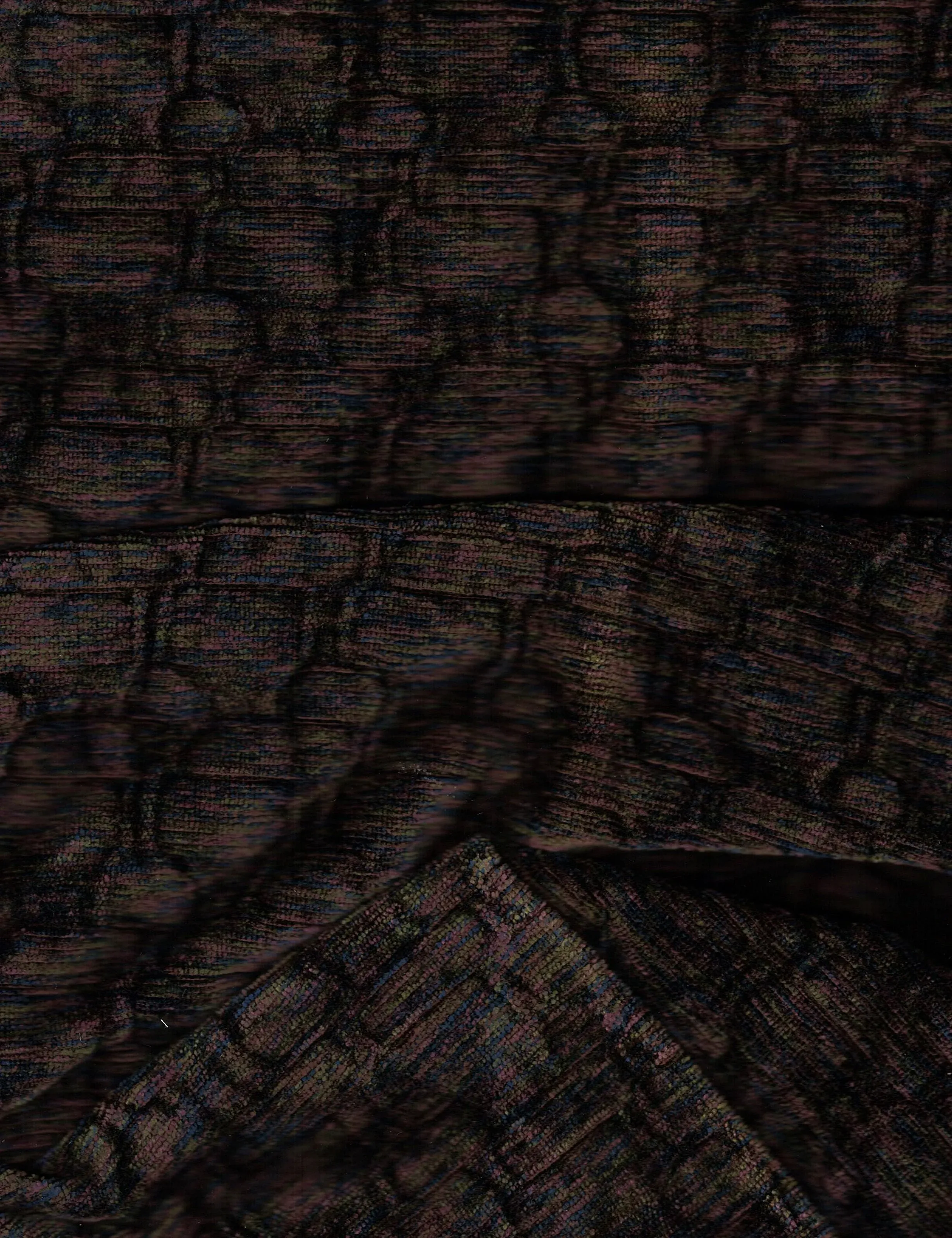 Ast Fabrics Multi-Hued Textured Chenille Fabric 23 Yard Lot