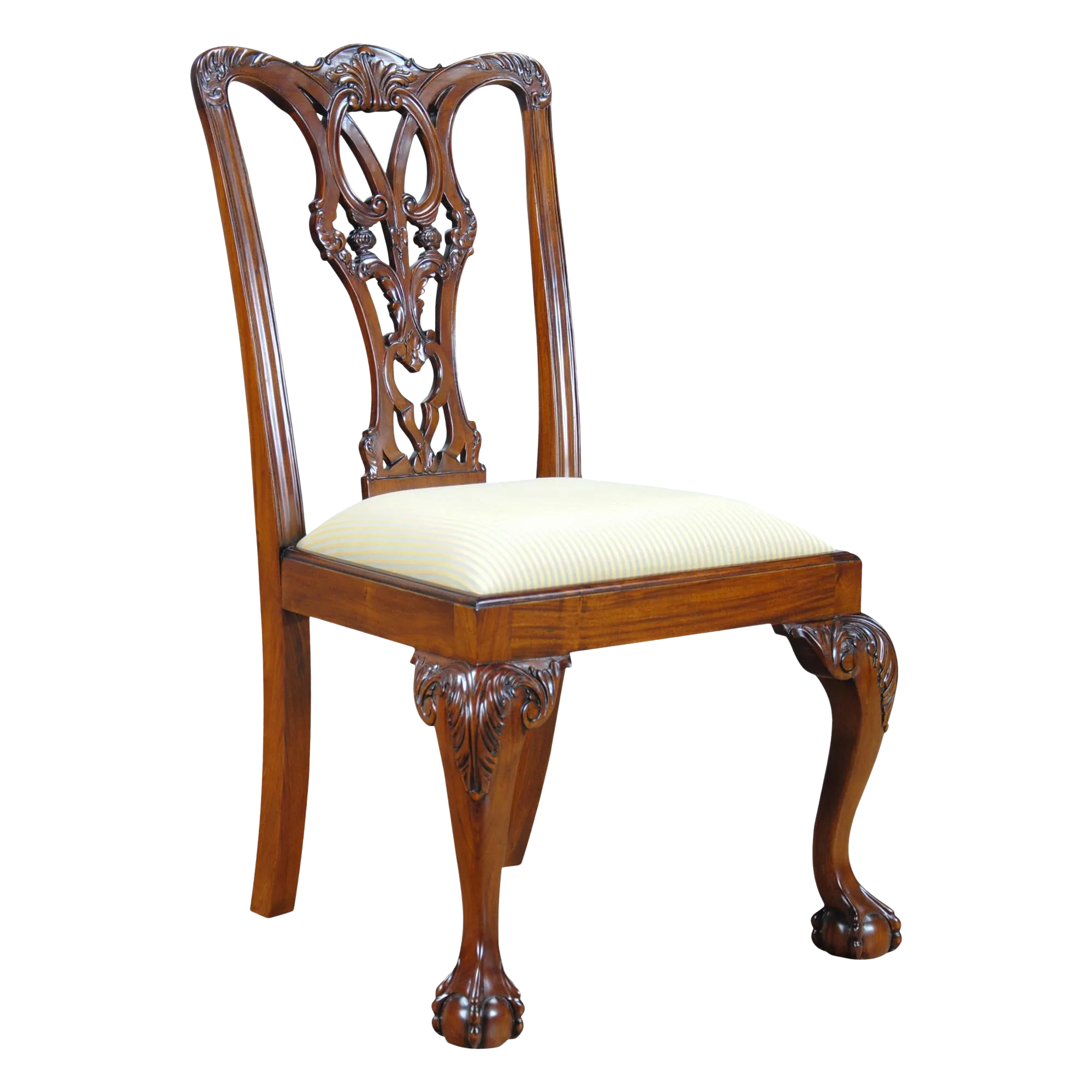 Fenton Mahogany Side Chair Chairish