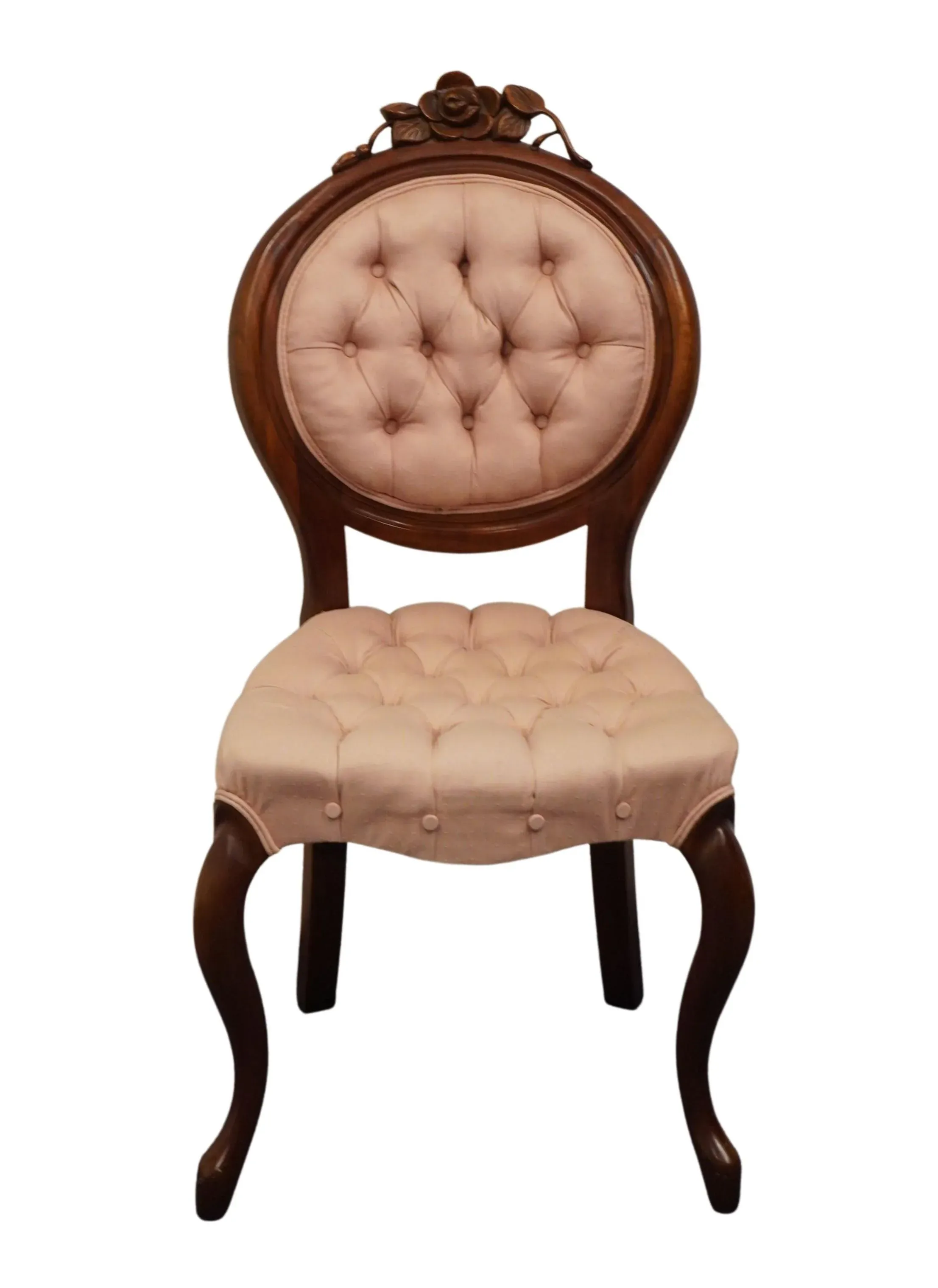 Antique tufted online chair
