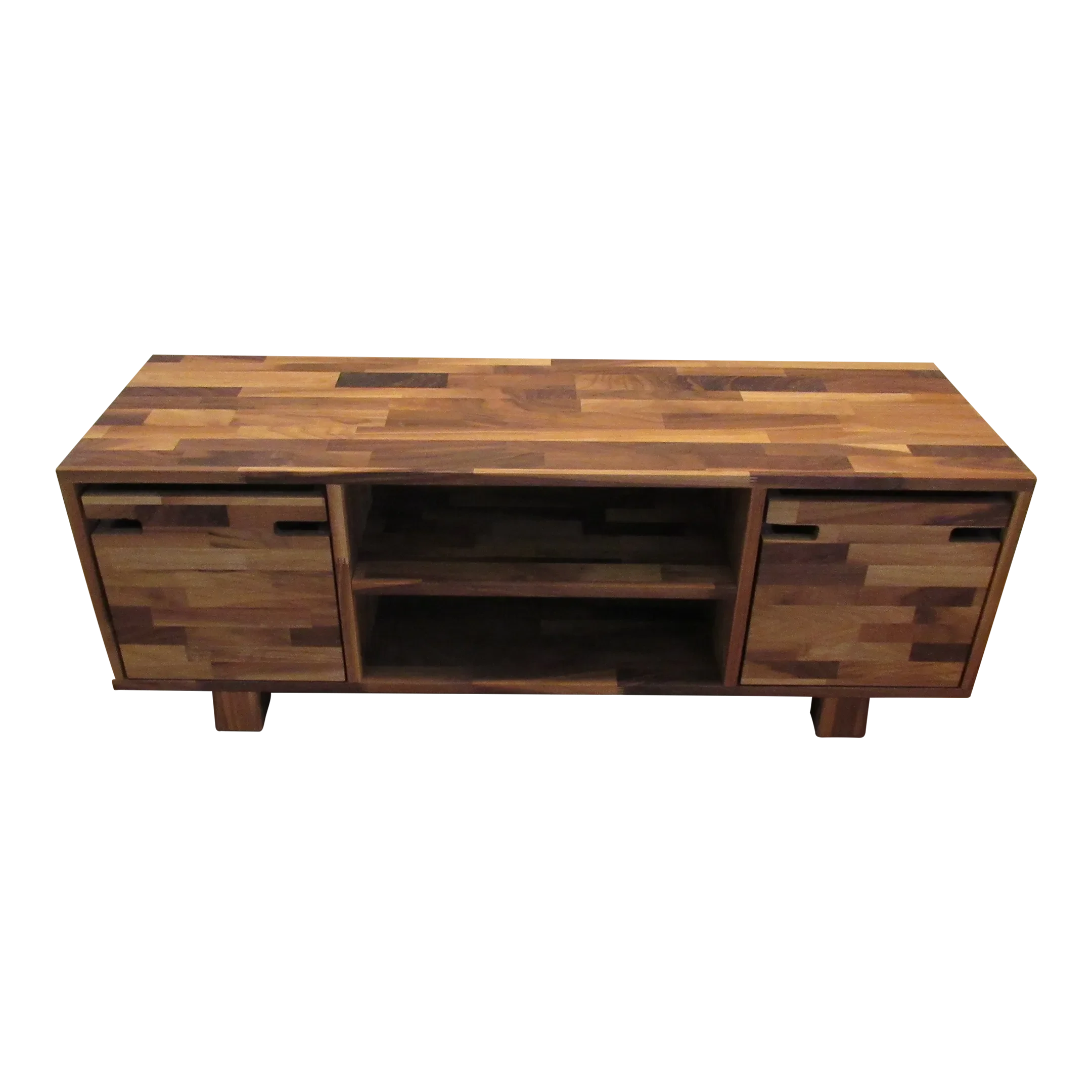 Modern Solid Walnut Storage Entryway Bench