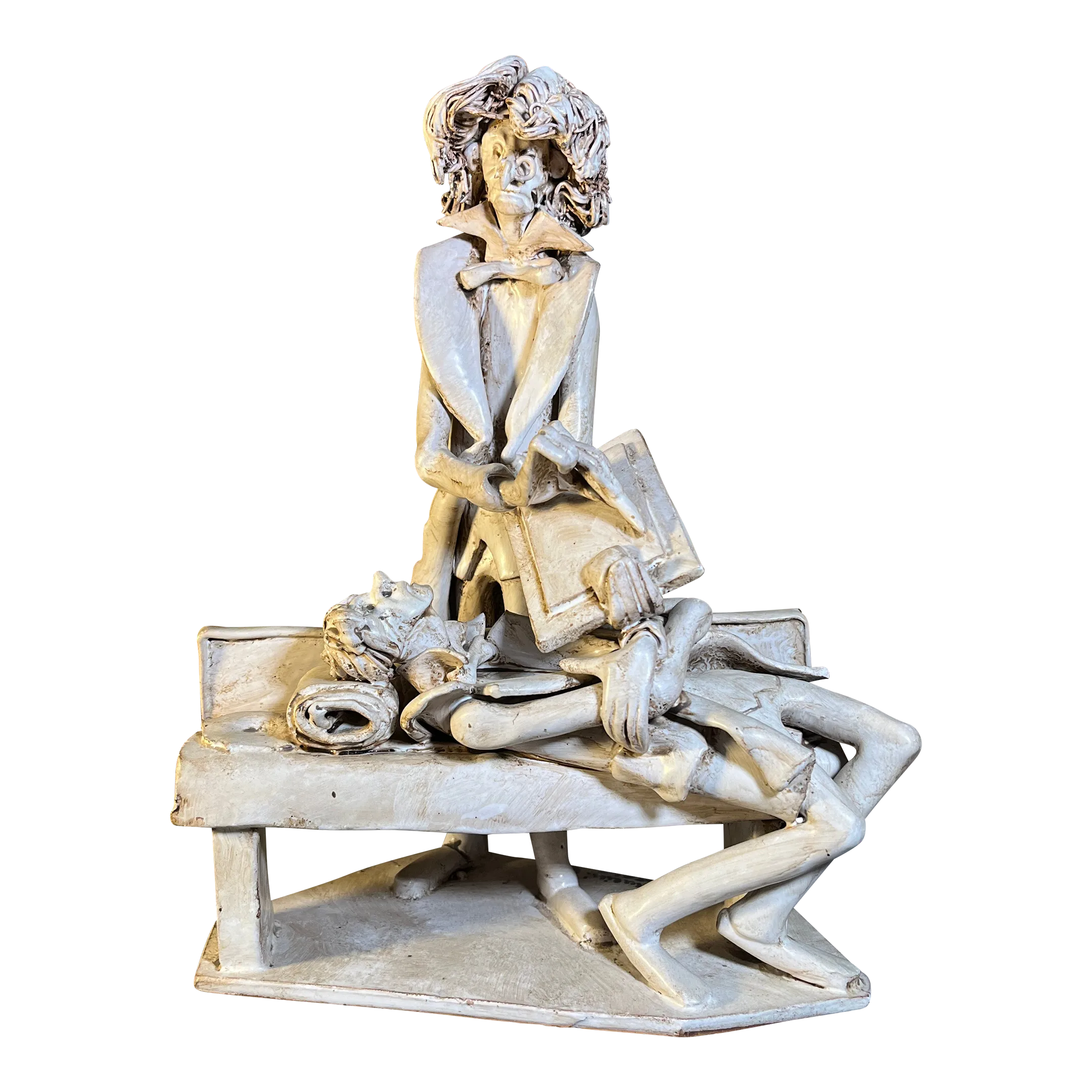 1970s Vintage Glazed Ceramic Pottery Sculpture by Dino Bencini