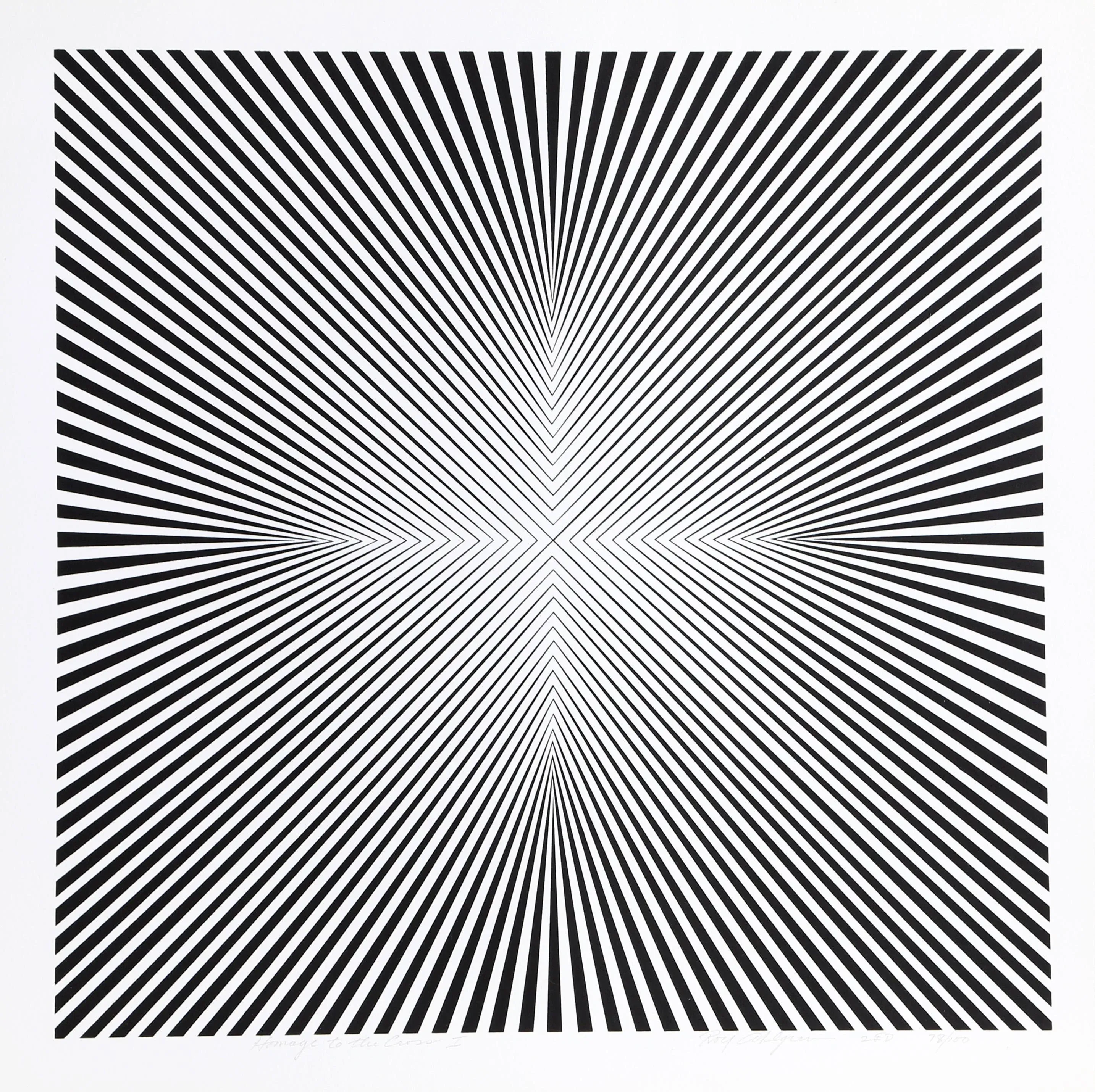 Homage to the Cross I, Roy Ahlgren Screen Print