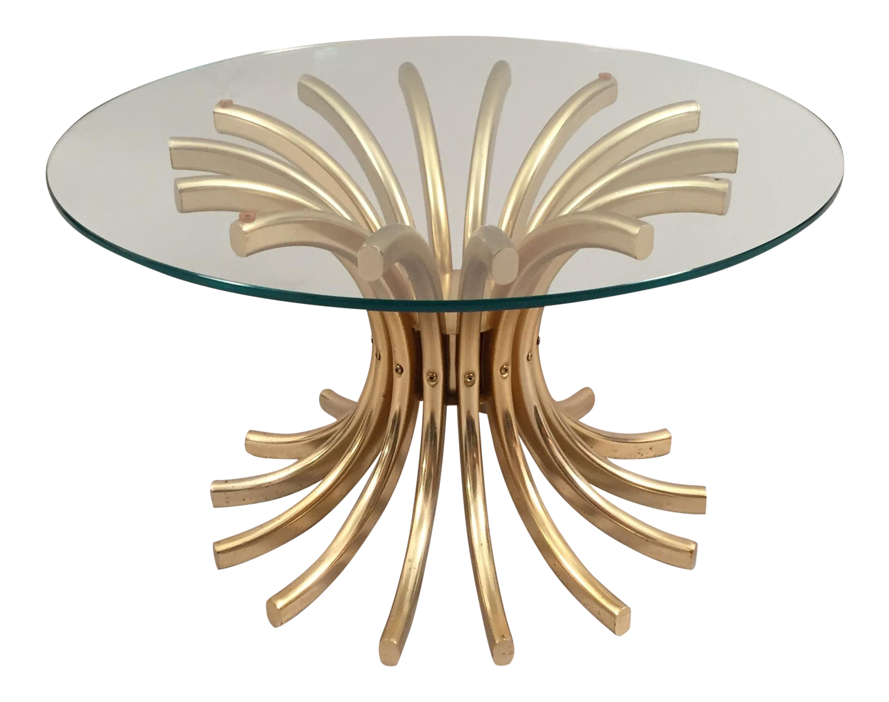 Hollywood RegencyStyle Round Coffee Table Chairish