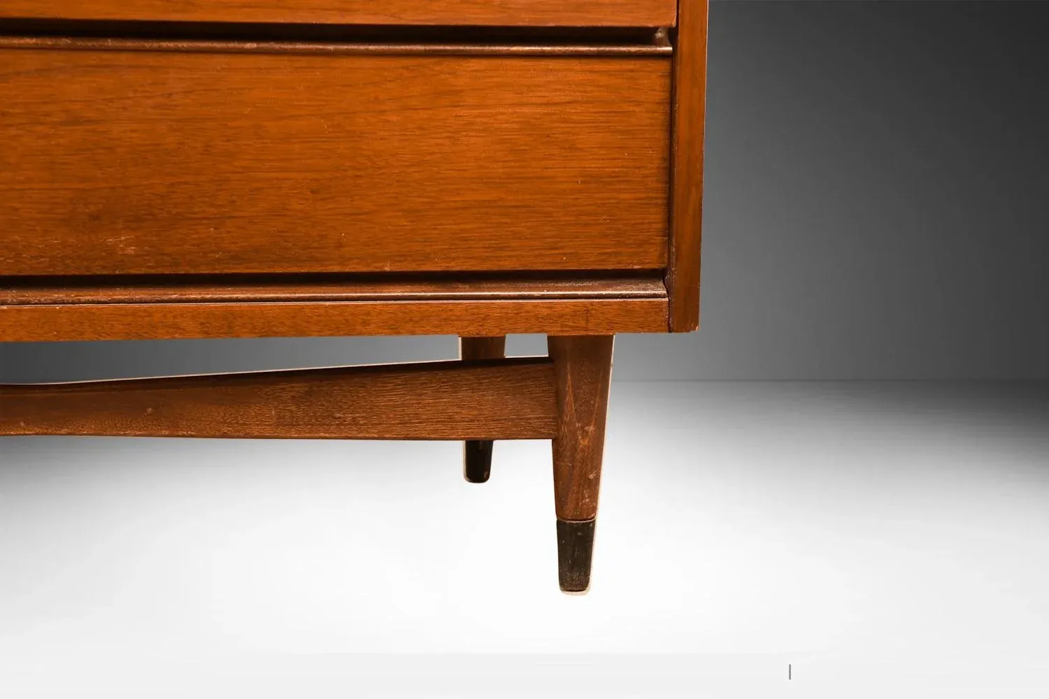 1960s Mid Century Modern Highboy Dresser Bassett