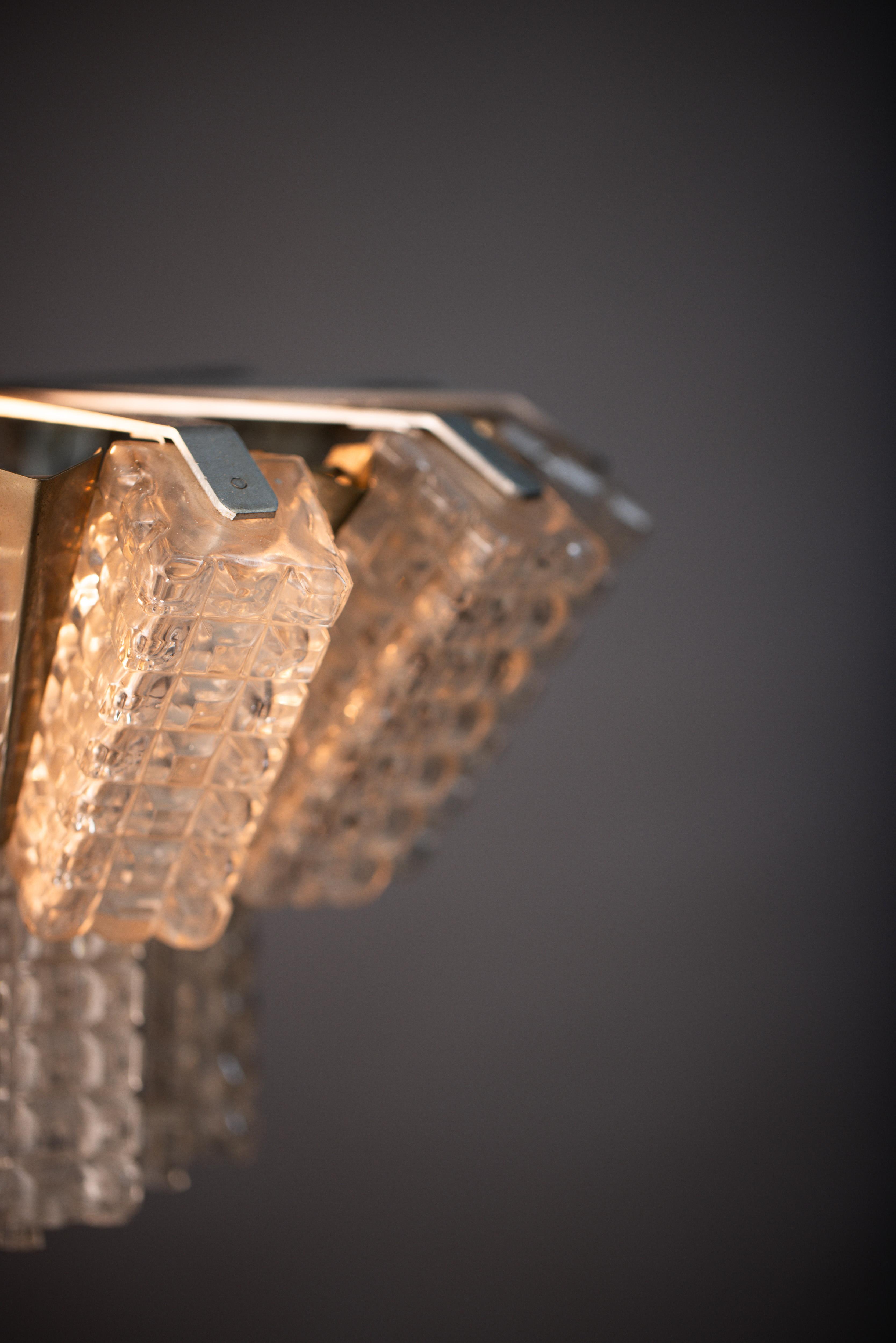Vintage Austrolux Glass Pendant Light, 1960s