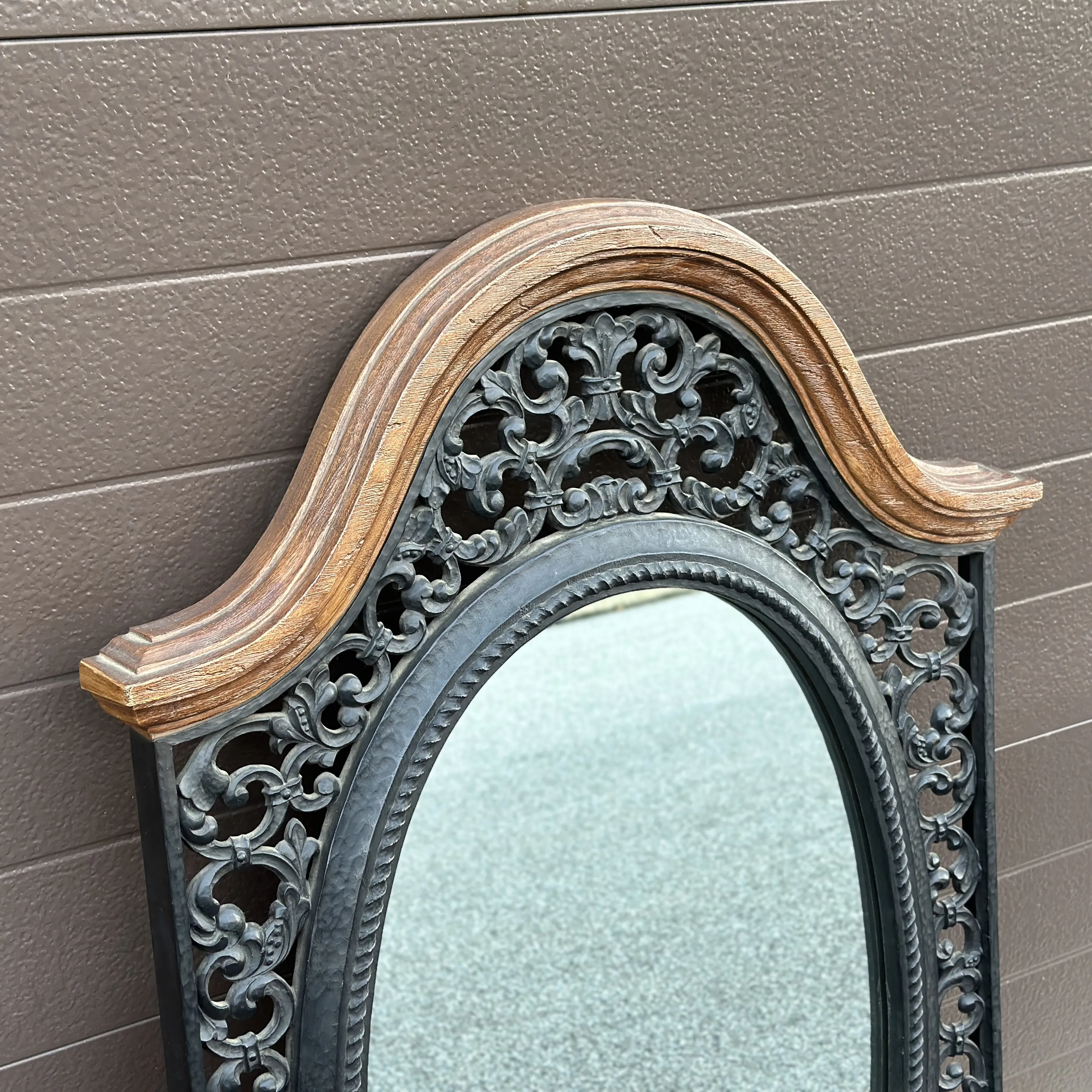 1960's Syroco Rustic European Faux Wrought Iron Decorative Wall