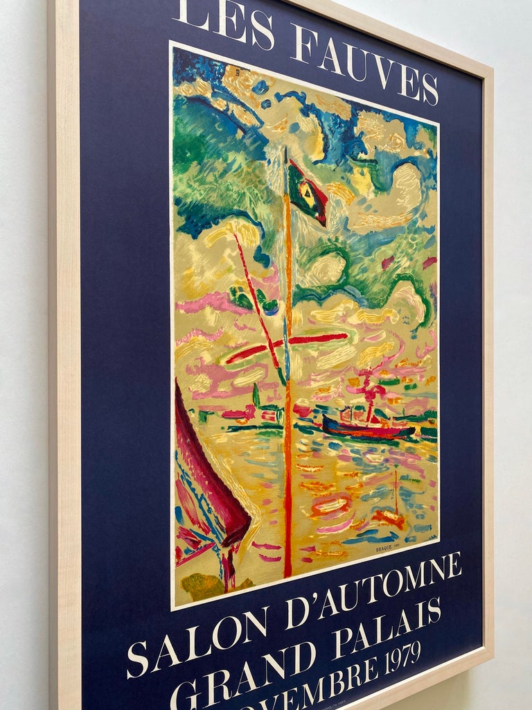 Braque l'œuvre graphique ポスター Georges Braque Vintage 1979 Fauvism Lithograph Print Framed Paris