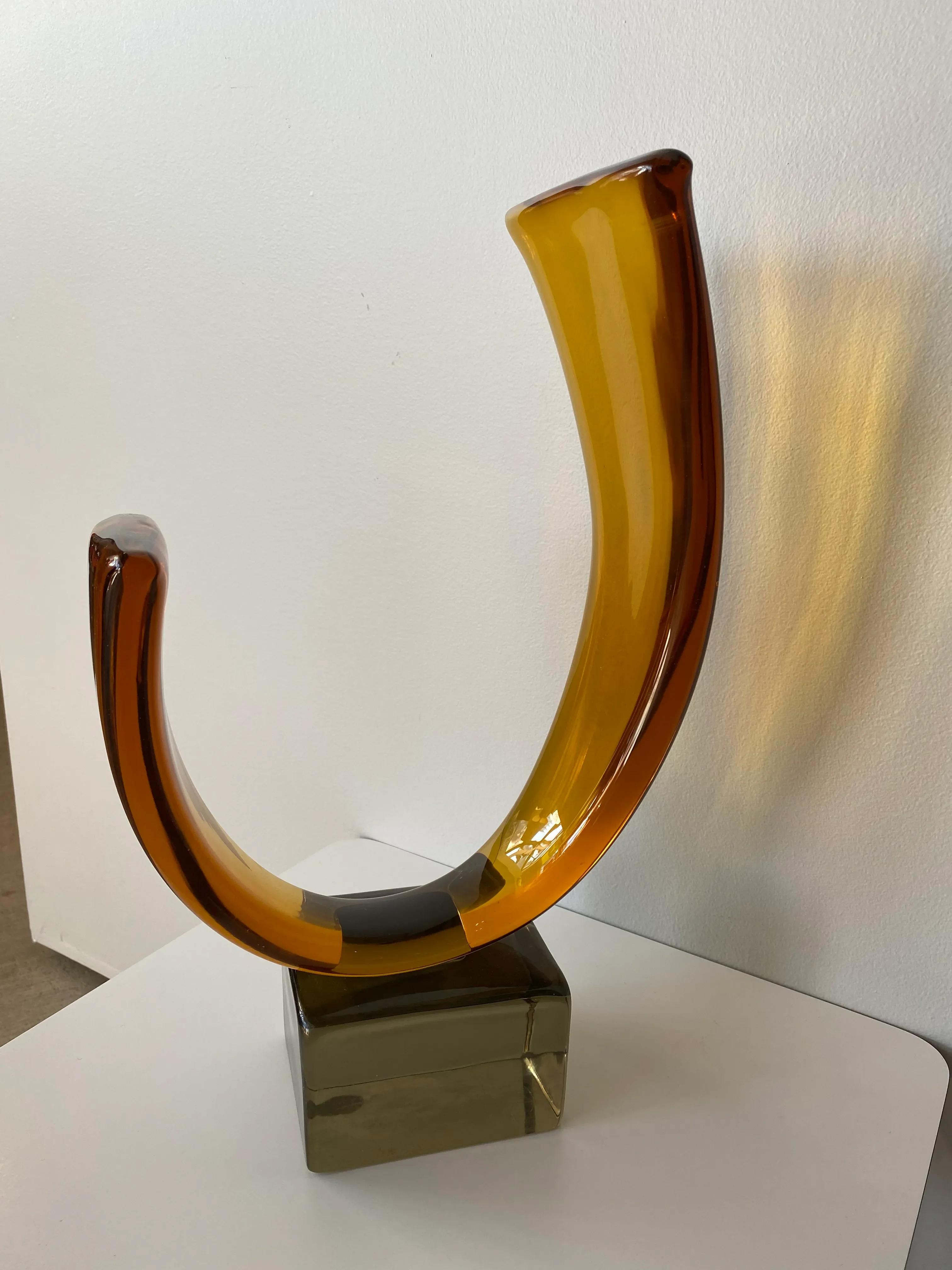 Luciano Gaspari Murano Glass Sculpture by Salviati | Chairish