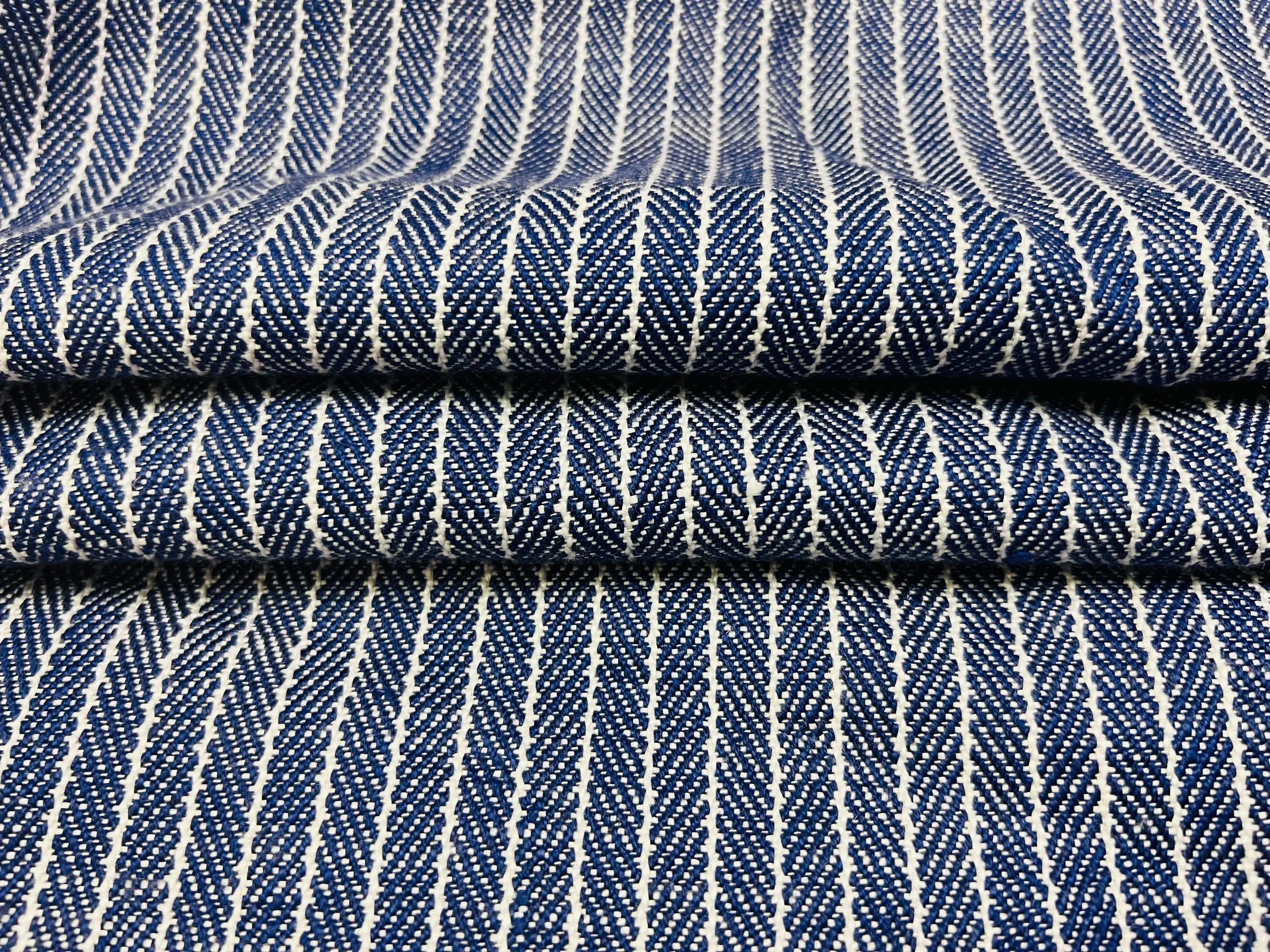 Navy blue drapery fabric sale