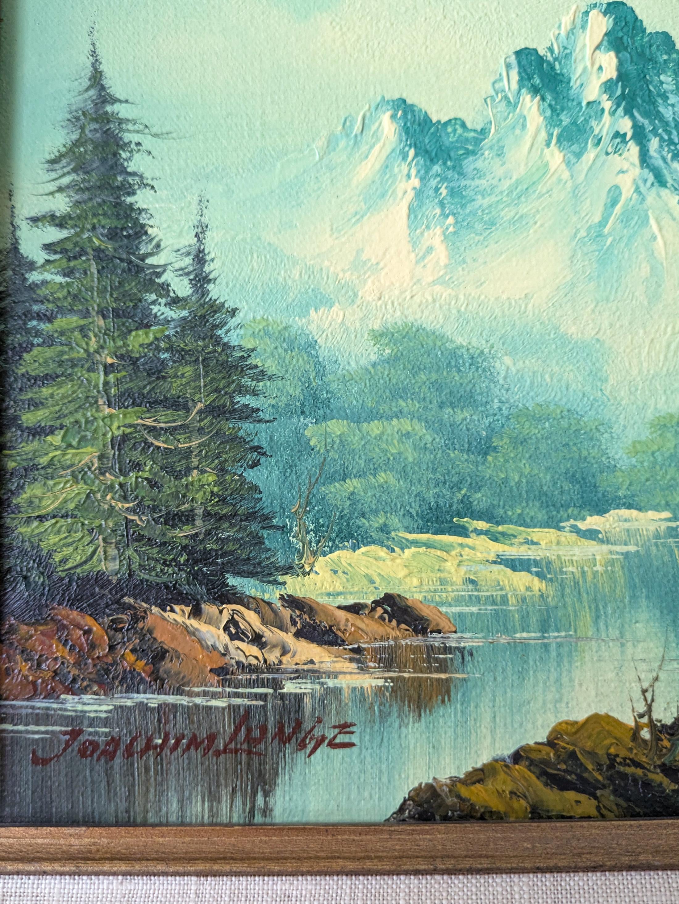 Mid 20th Century Framed Mid Century Oil Painting Signed