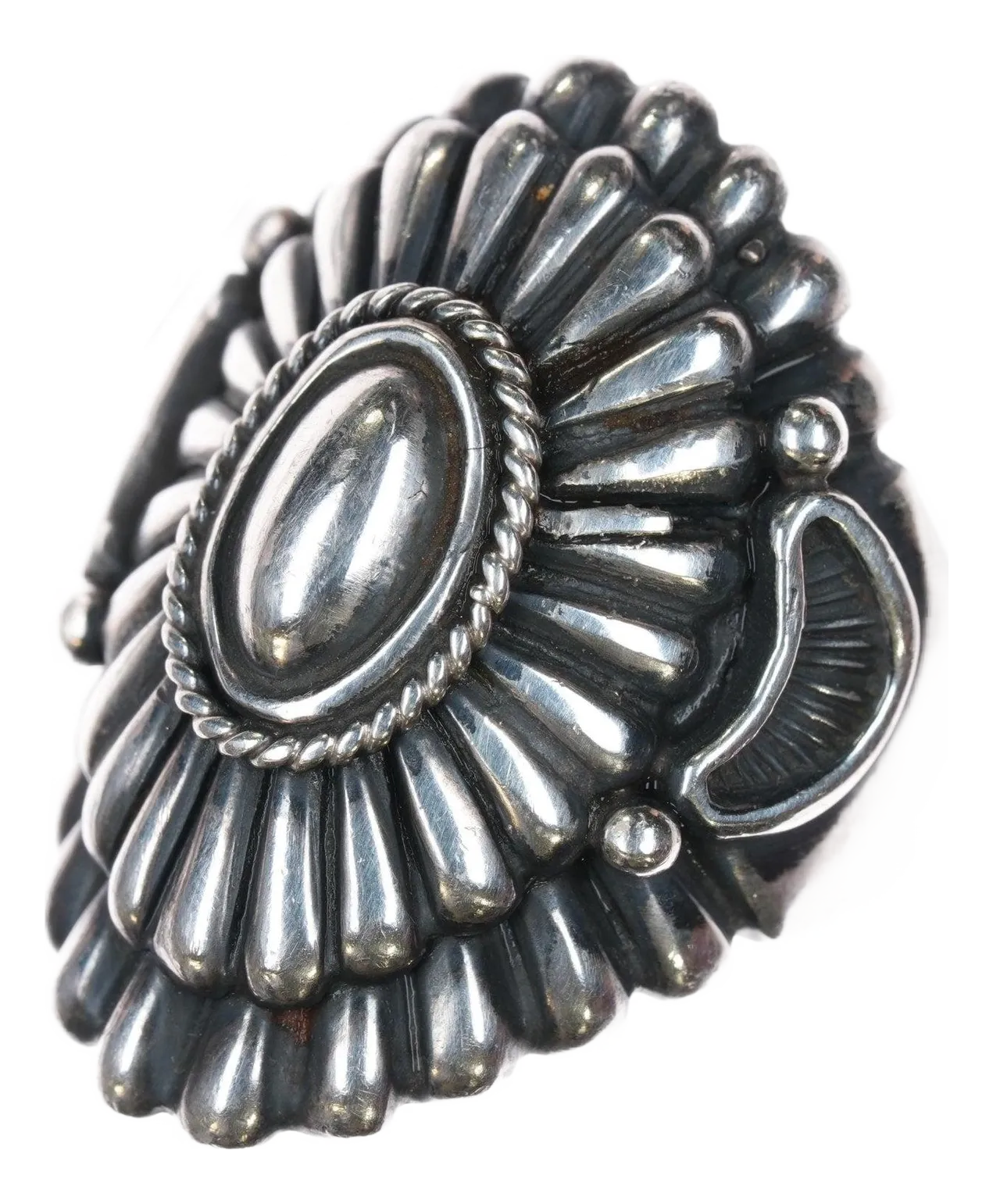 アクセサリー Vintage R. H. Begay Indian Ring Vintage Native American 14K Gold Storyteller Roland Begay