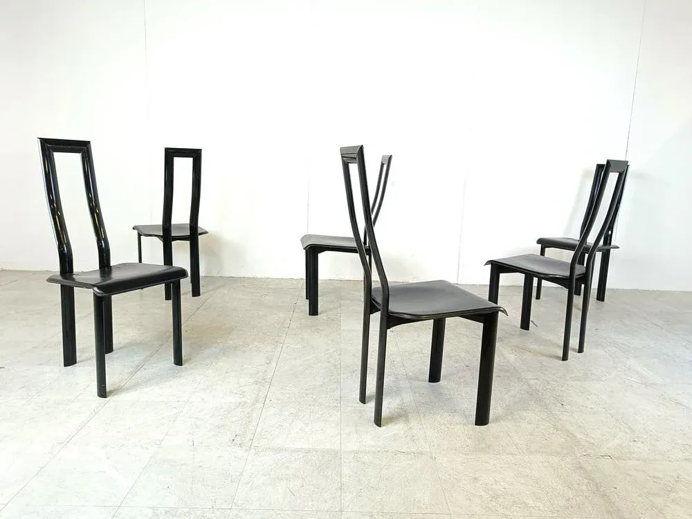 Italian Model Regia Dining Chairs by Antonello Mosca for Ycami
