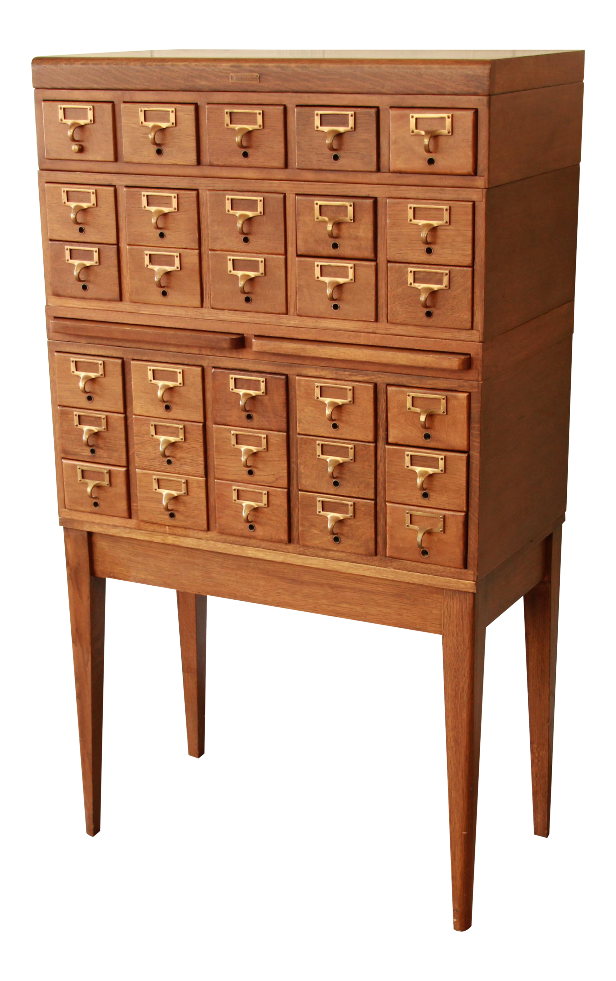 Lord Bros Antique 30 Drawer Oak