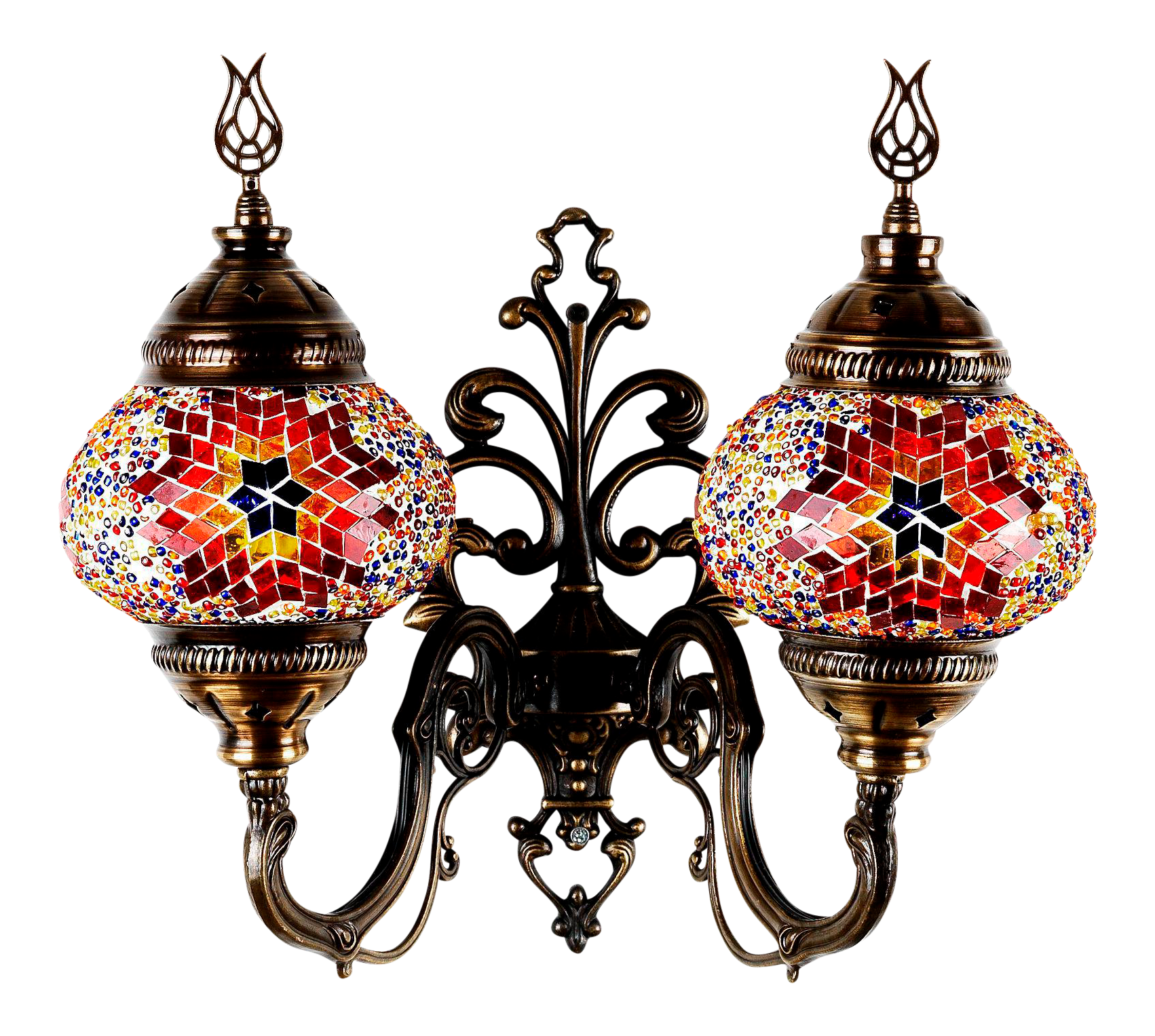 Turkish Handmade Mosaic Double Wall Sconce Chairish