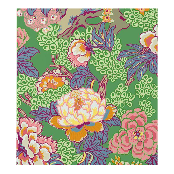 Honshu Wallpaper Emerald Sample Chairish